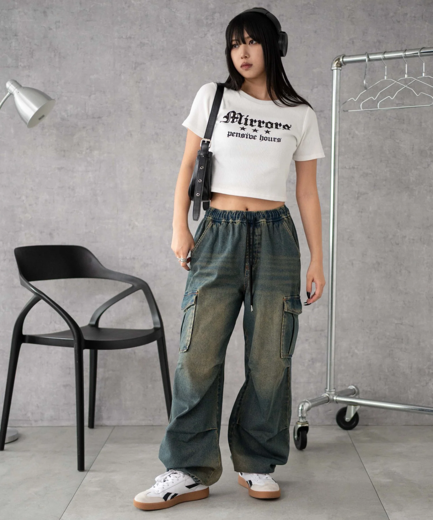 デニムイージーパラシュートカーゴパンツ - Image 19