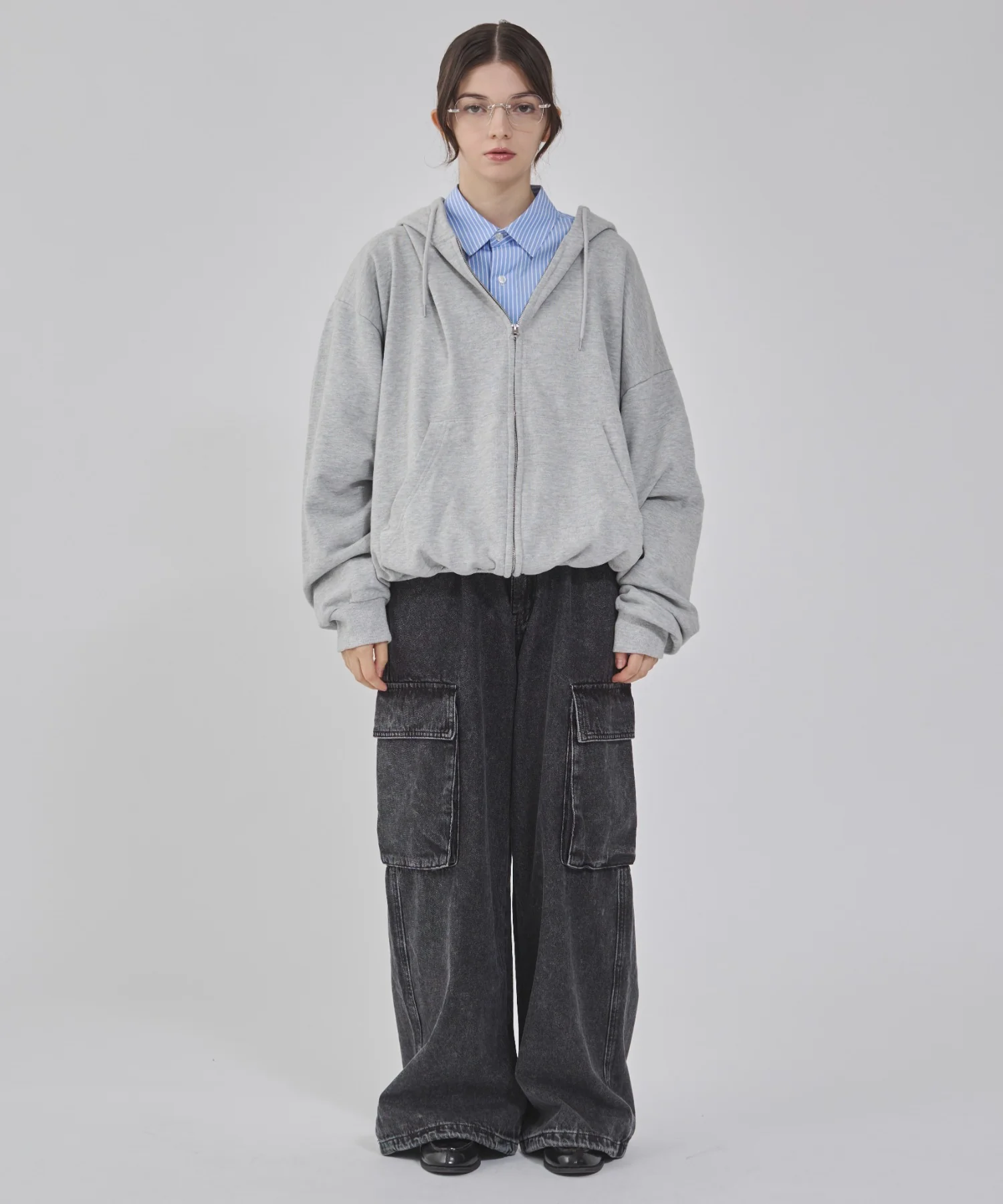 ローライズバギーフレアデニムカーゴパンツ - Image 19