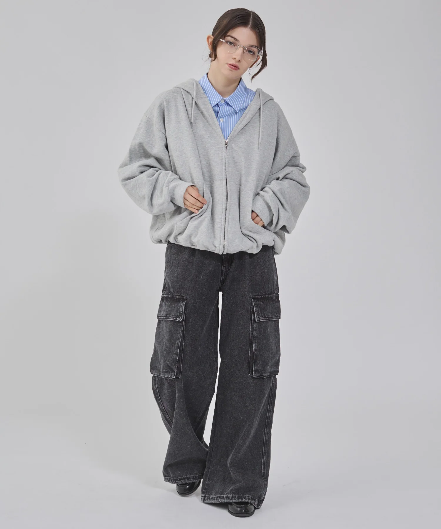 ローライズバギーフレアデニムカーゴパンツ - Image 6