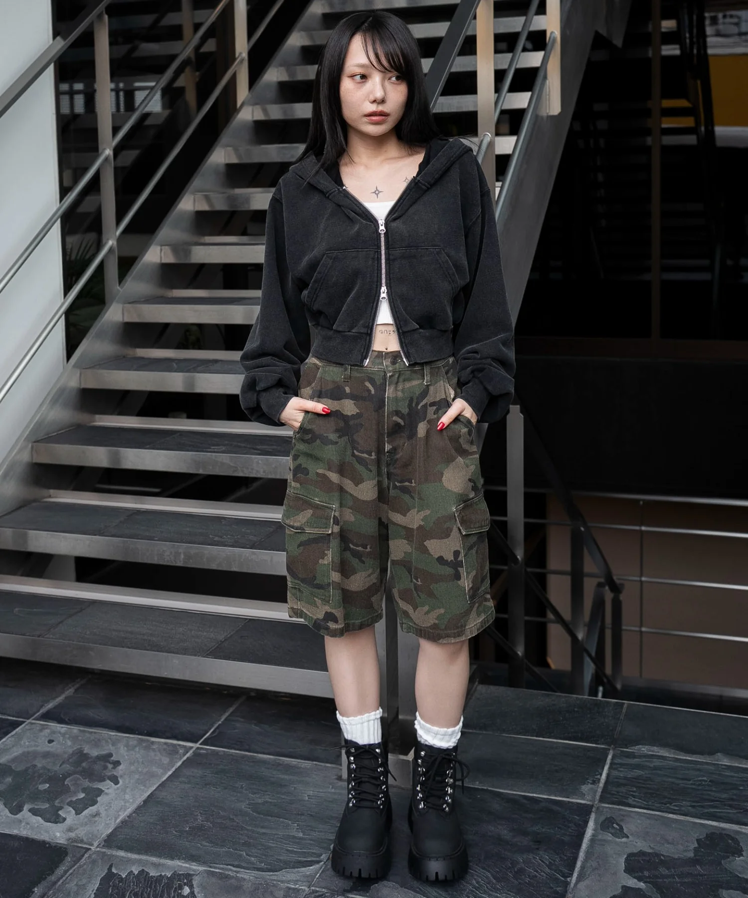 ショートZIPパーカー - Image 16