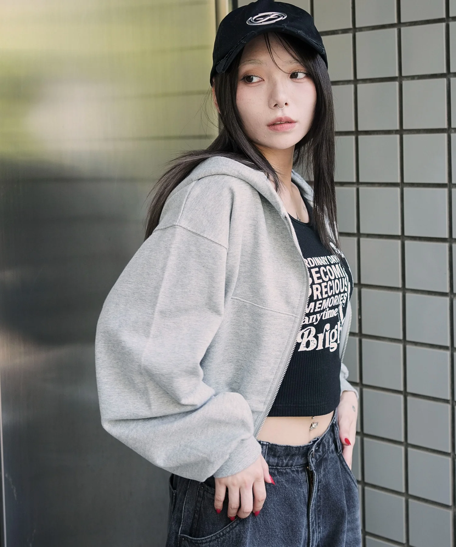 ショートZIPパーカー - Image 18