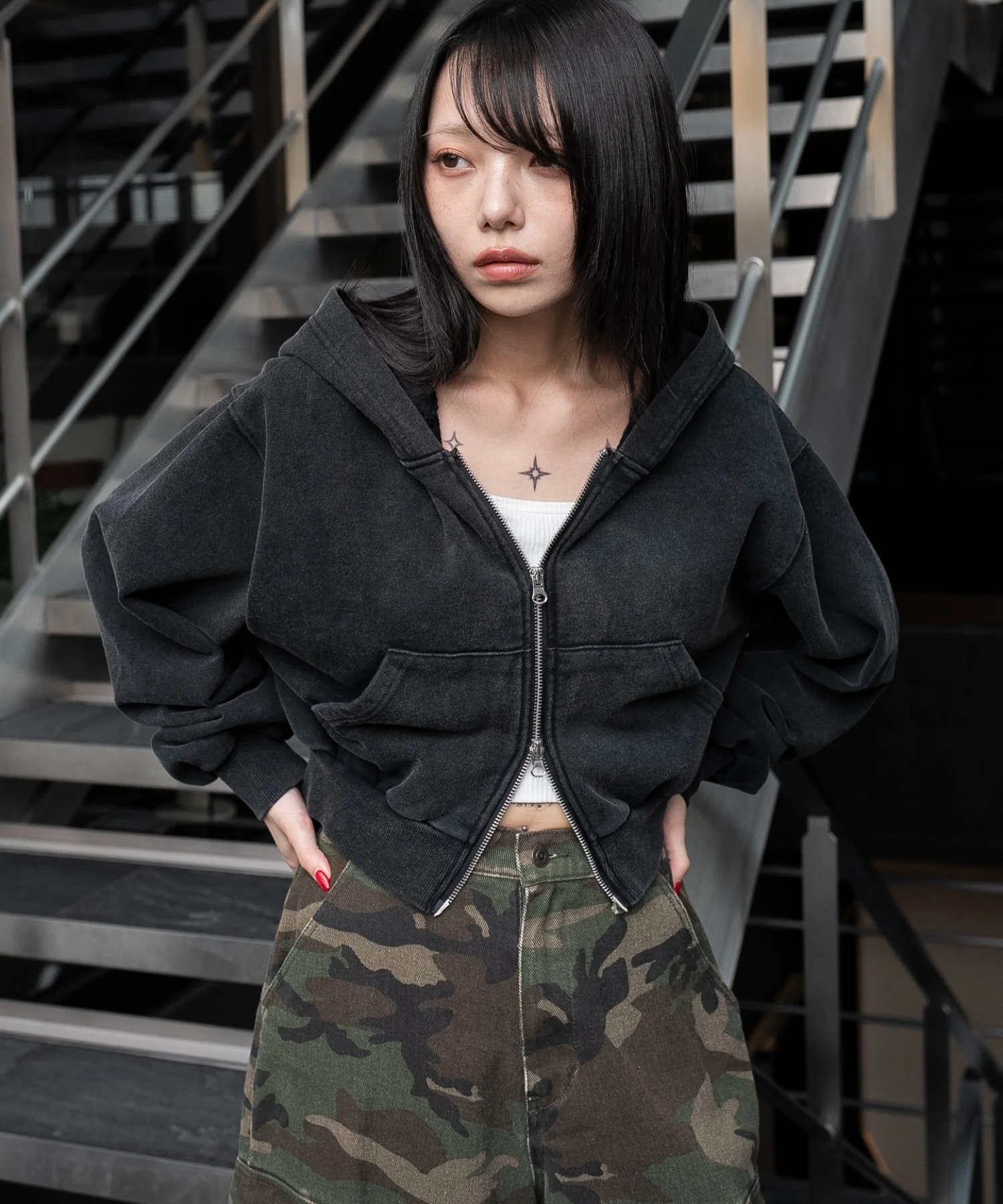 ショートZIPパーカー - Image 4
