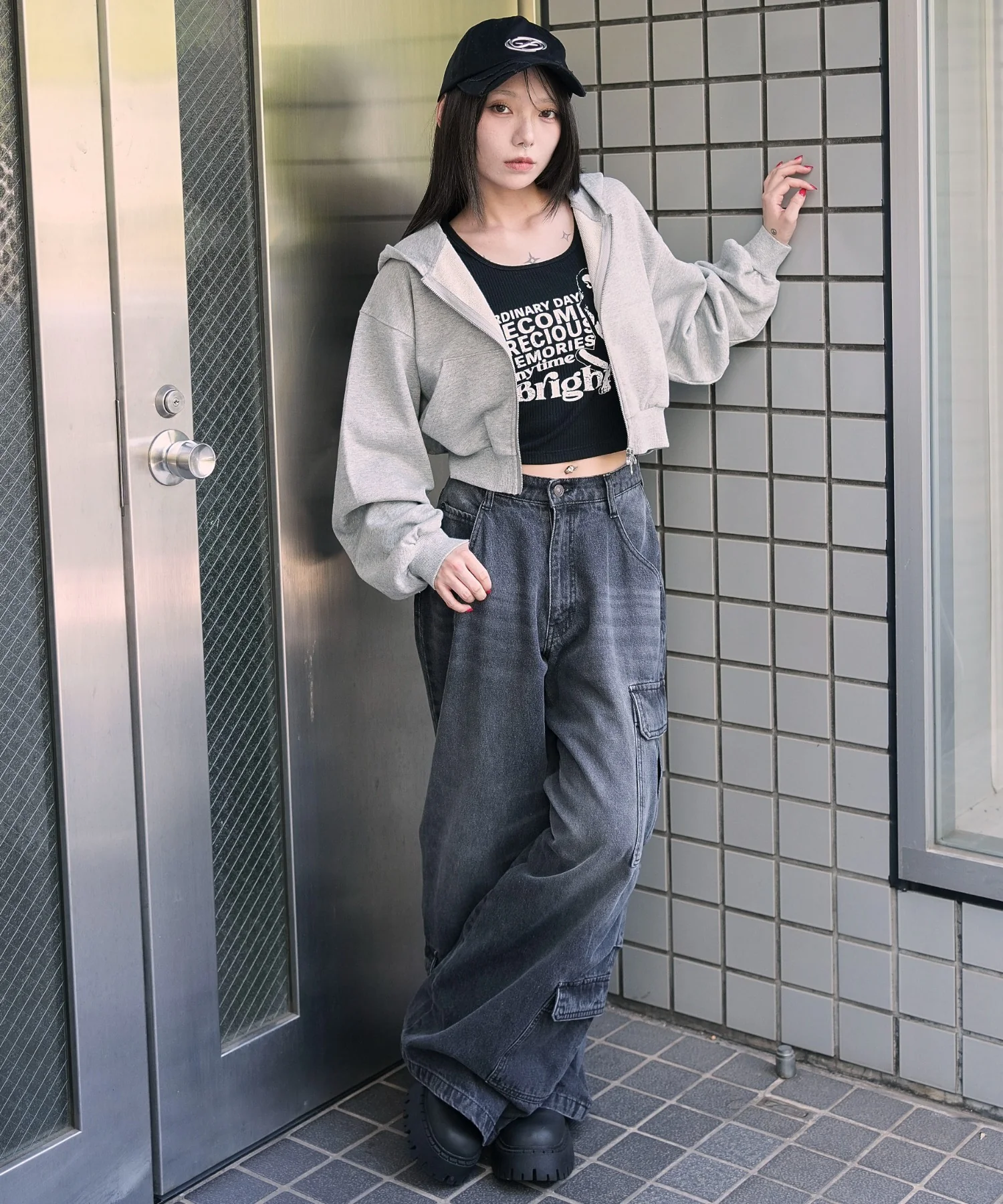 ショートZIPパーカー - Image 6