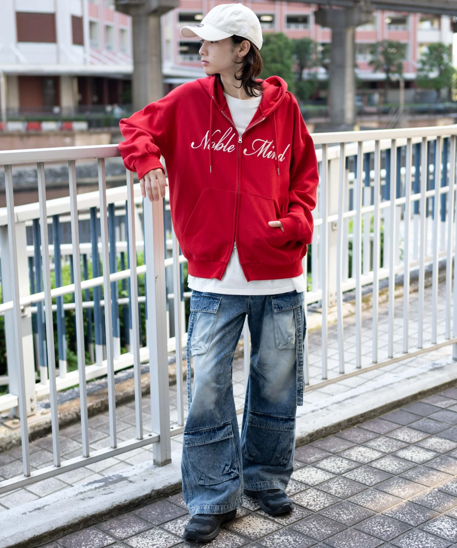 グラフィックロゴダブルZIPパーカー - Image 11
