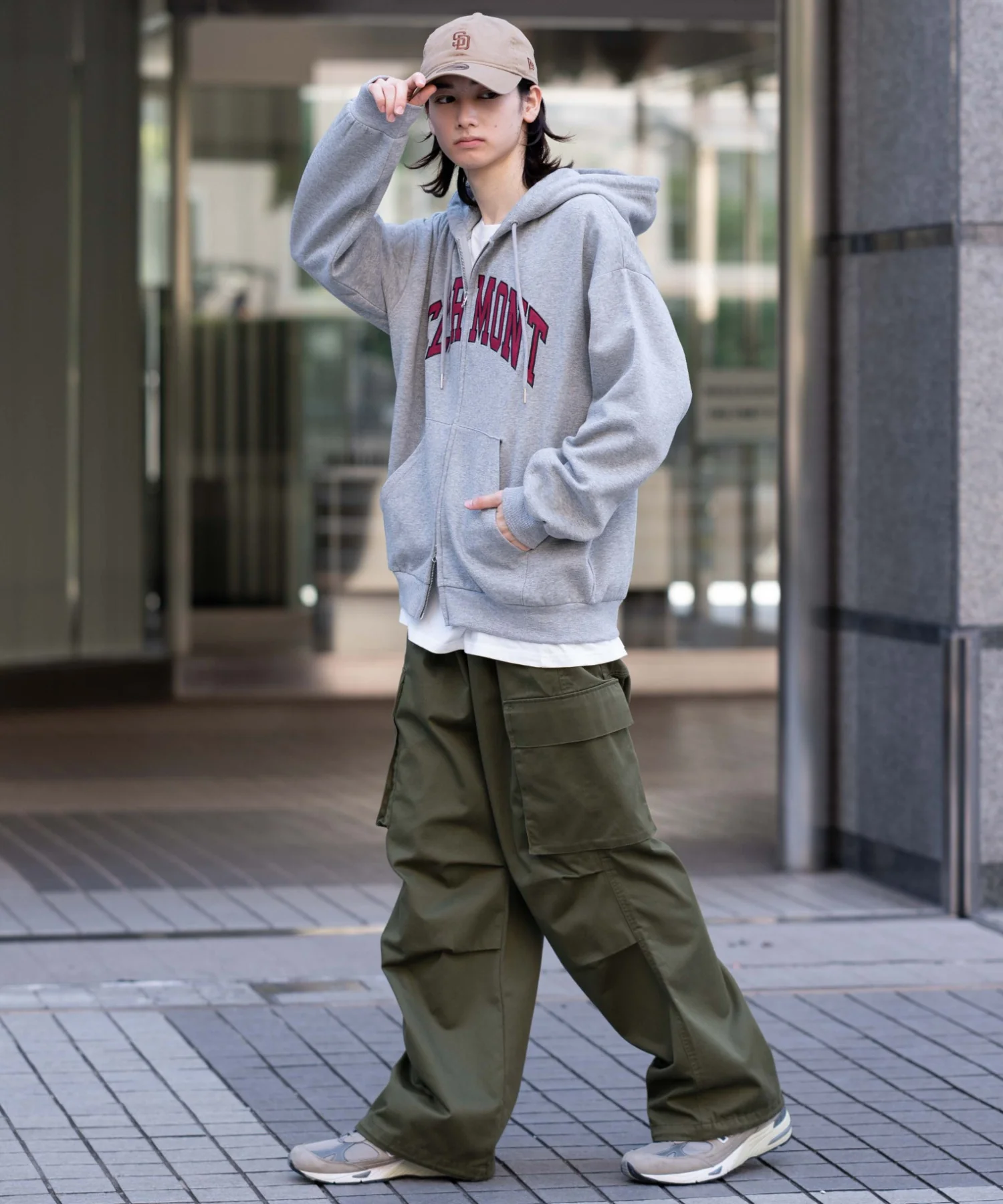 グラフィックロゴダブルZIPパーカー - Image 7