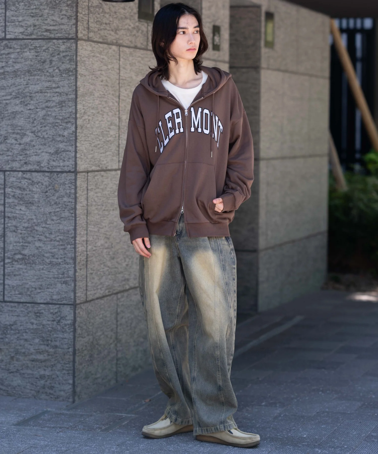 グラフィックロゴダブルZIPパーカー - Image 9