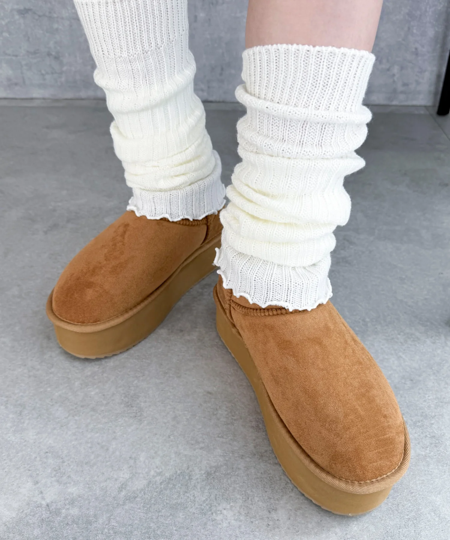 厚底ムートンタッチブーツ - Image 11