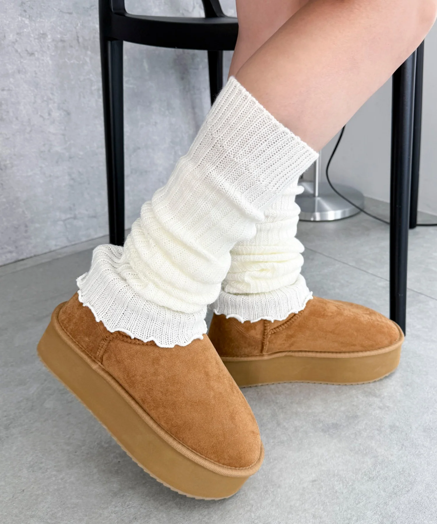厚底ムートンタッチブーツ - Image 12