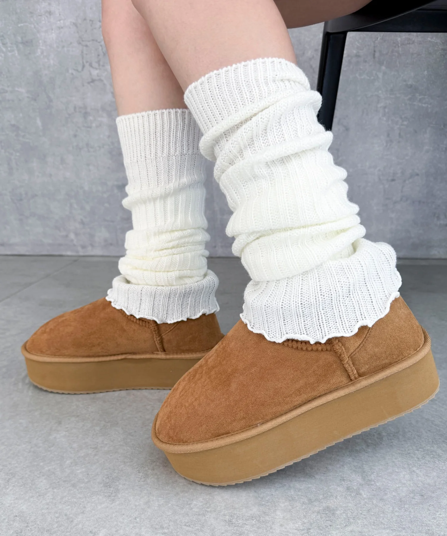 厚底ムートンタッチブーツ - Image 13