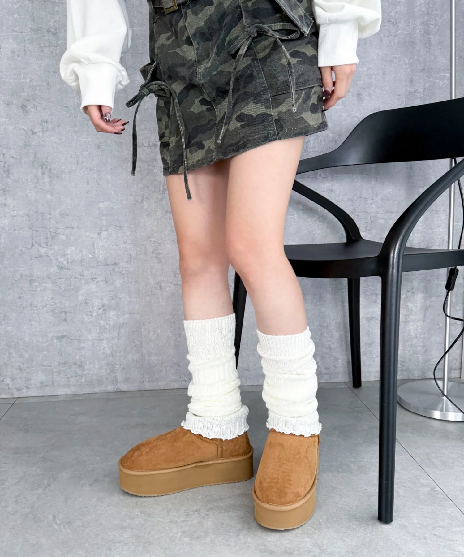 厚底ムートンタッチブーツ - Image 14