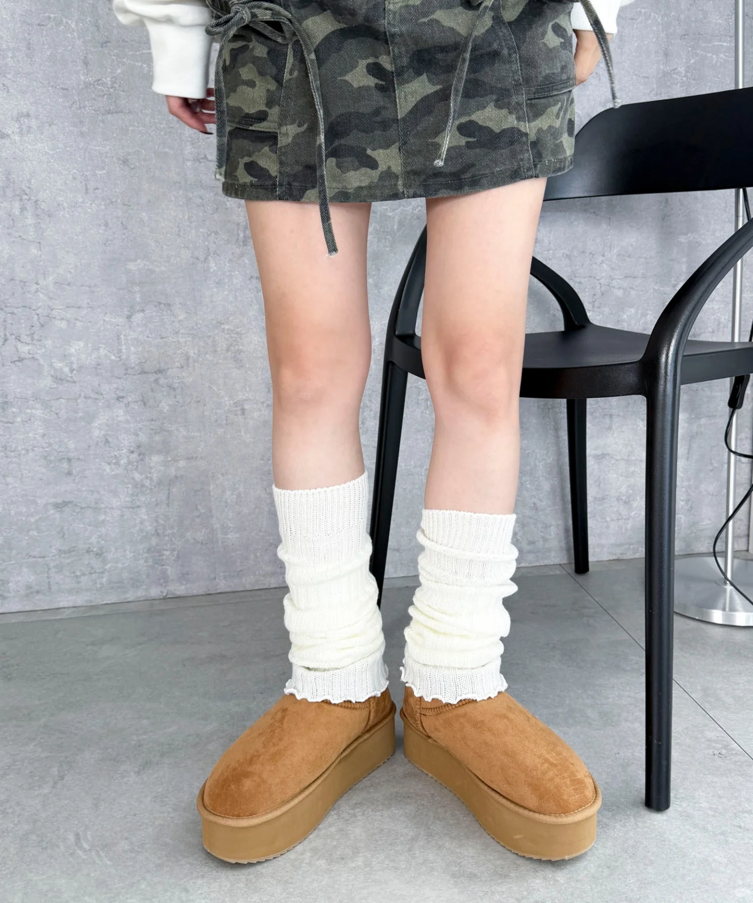 厚底ムートンタッチブーツ - Image 15