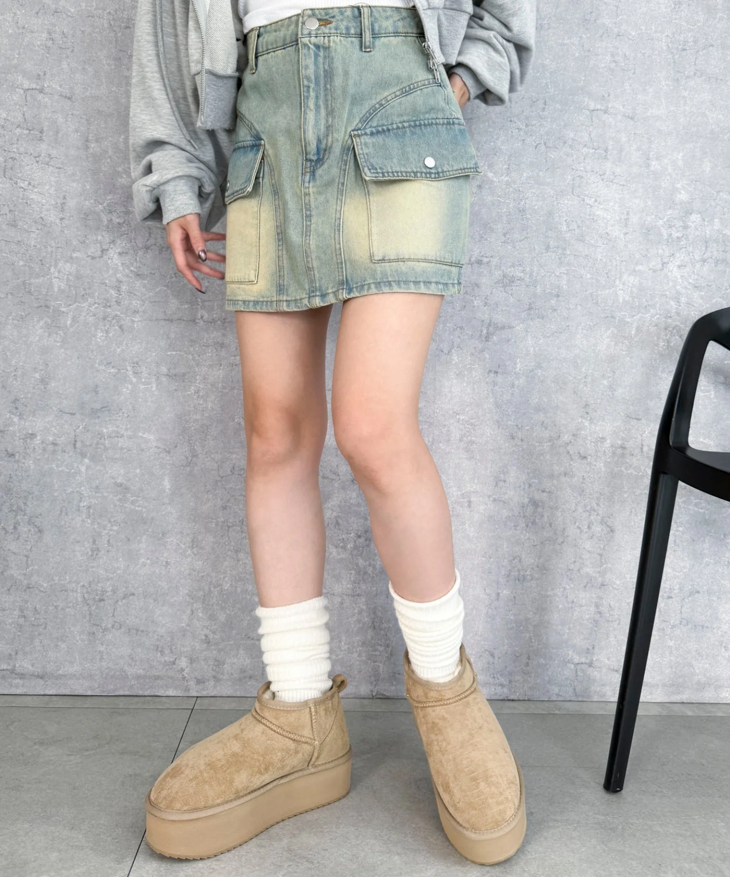 厚底ムートンタッチブーツ - Image 18