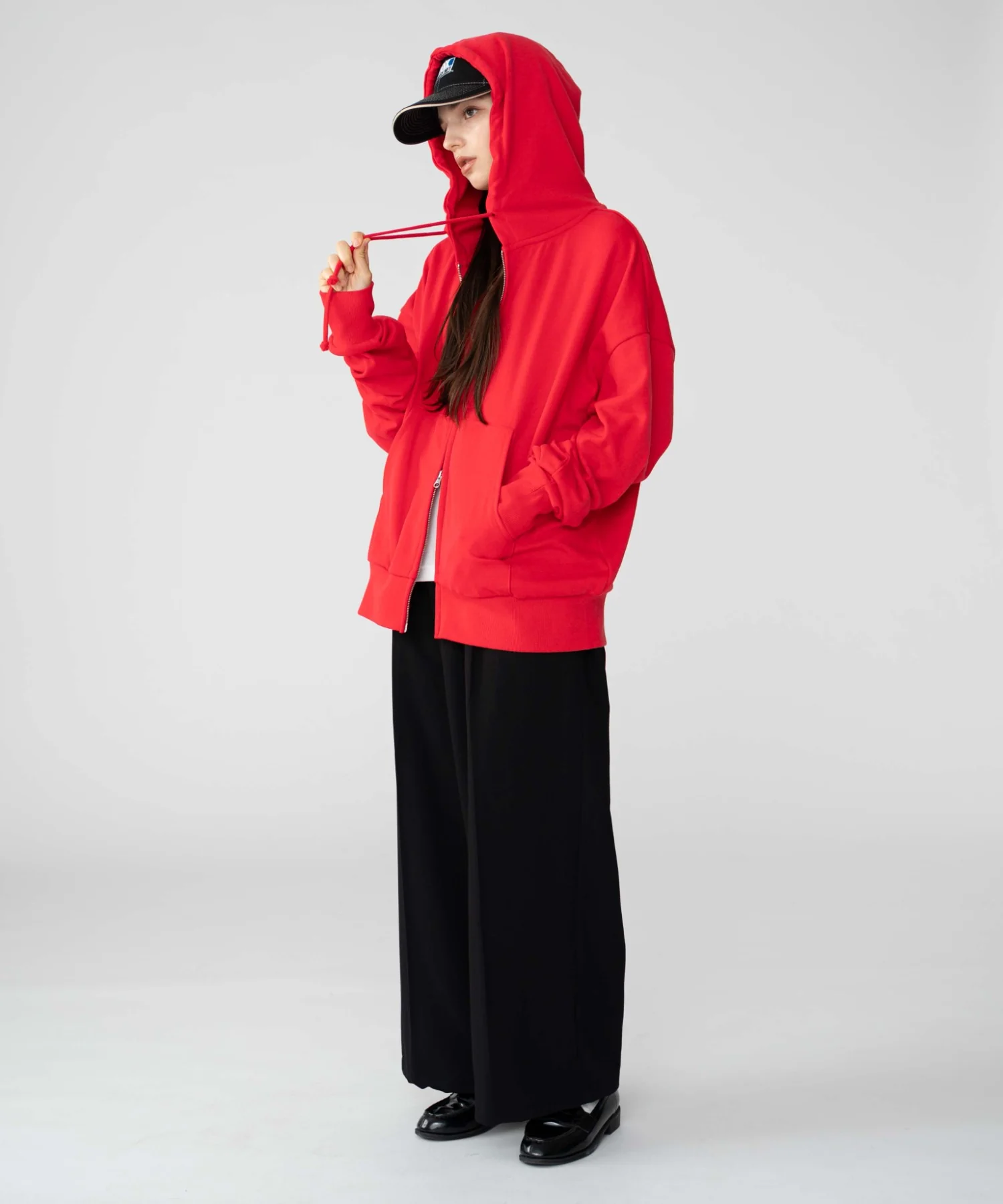 コンパクトフィットダブルZIPパーカー - Image 10