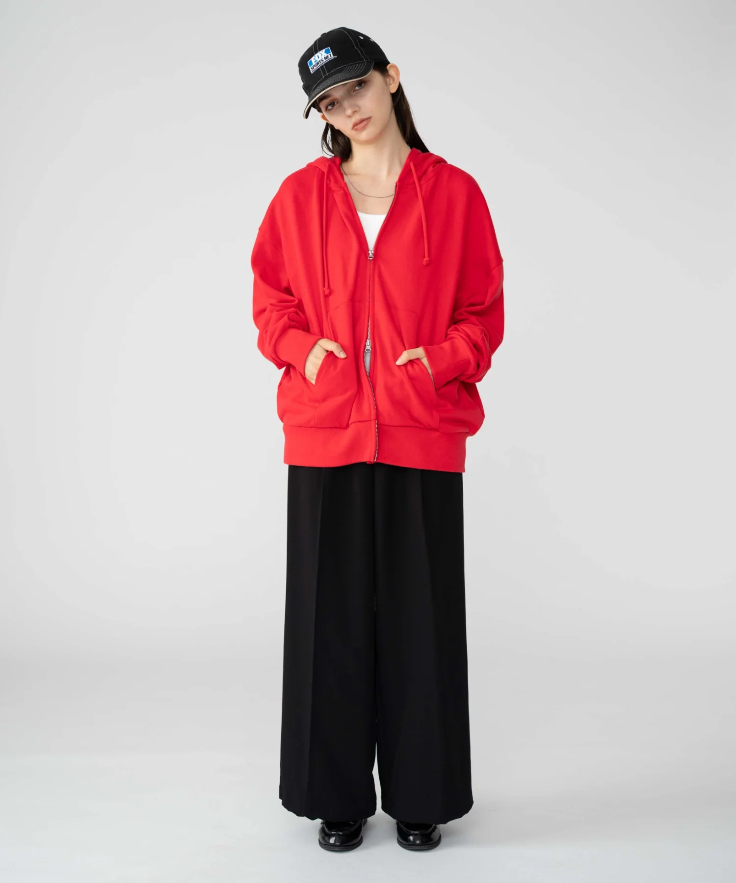 コンパクトフィットダブルZIPパーカー - Image 31
