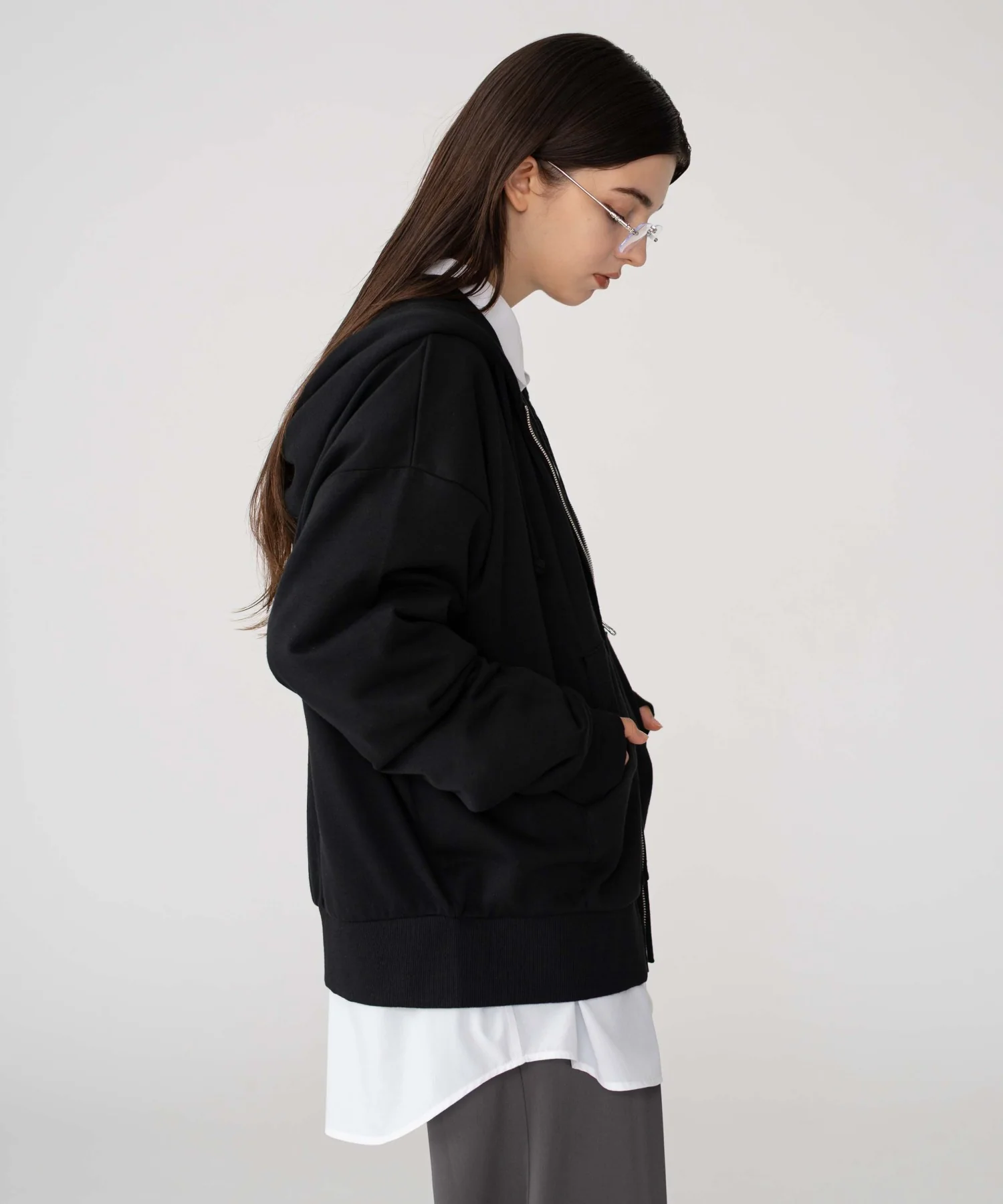 コンパクトフィットダブルZIPパーカー - Image 39