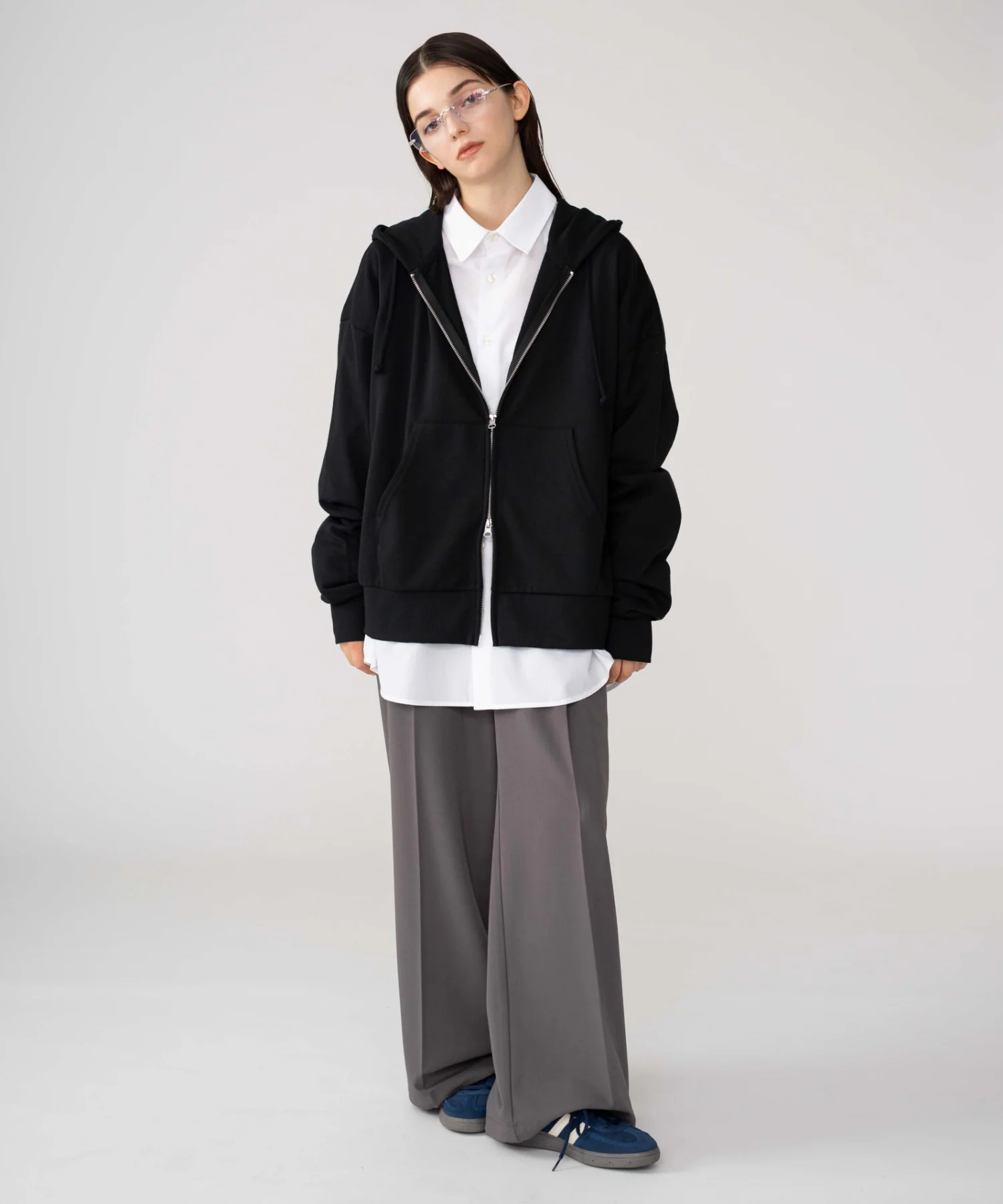 コンパクトフィットダブルZIPパーカー - Image 42