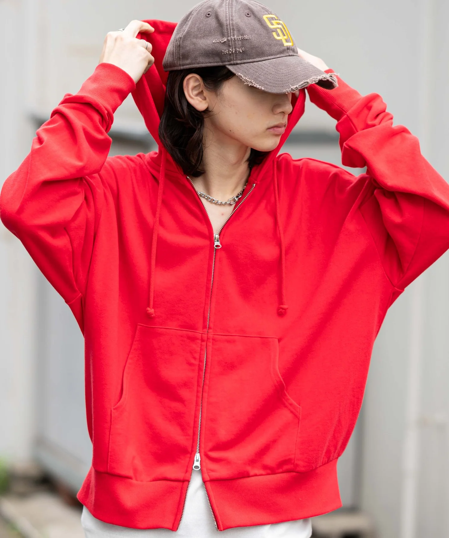 コンパクトフィットダブルZIPパーカー - Image 46