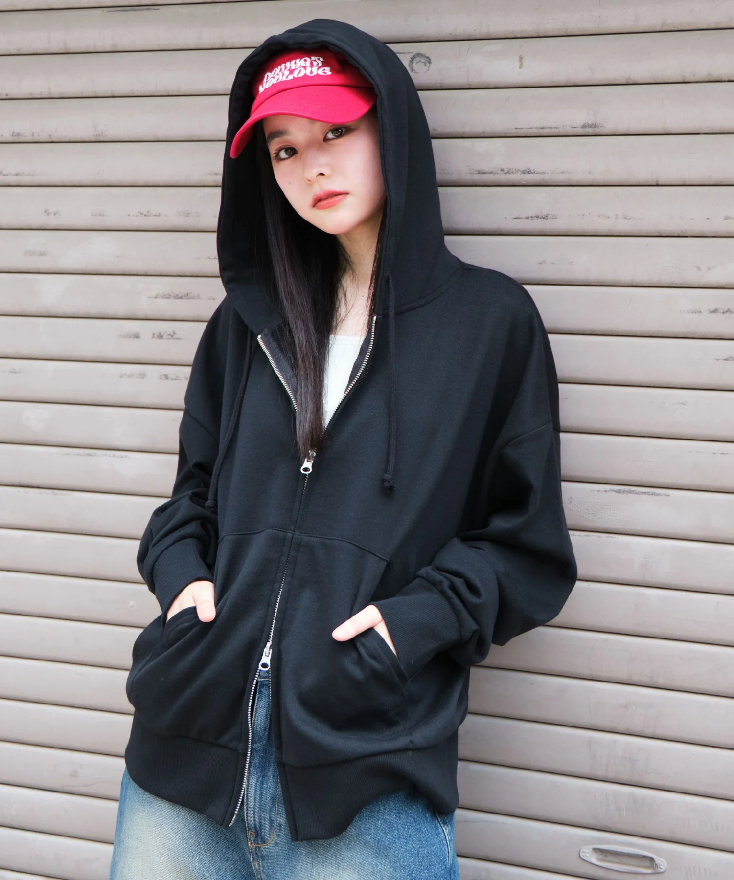 コンパクトフィットダブルZIPパーカー - Image 48