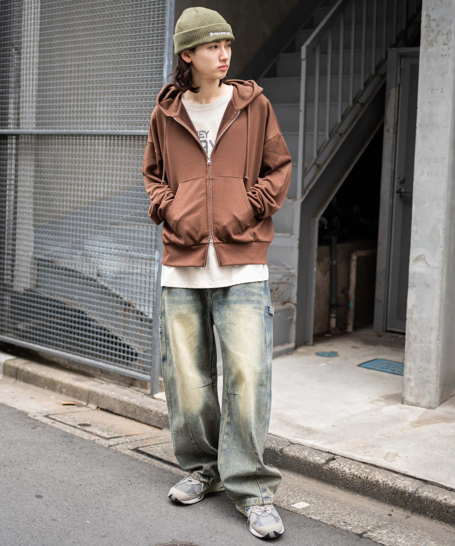 コンパクトフィットダブルZIPパーカー - Image 52