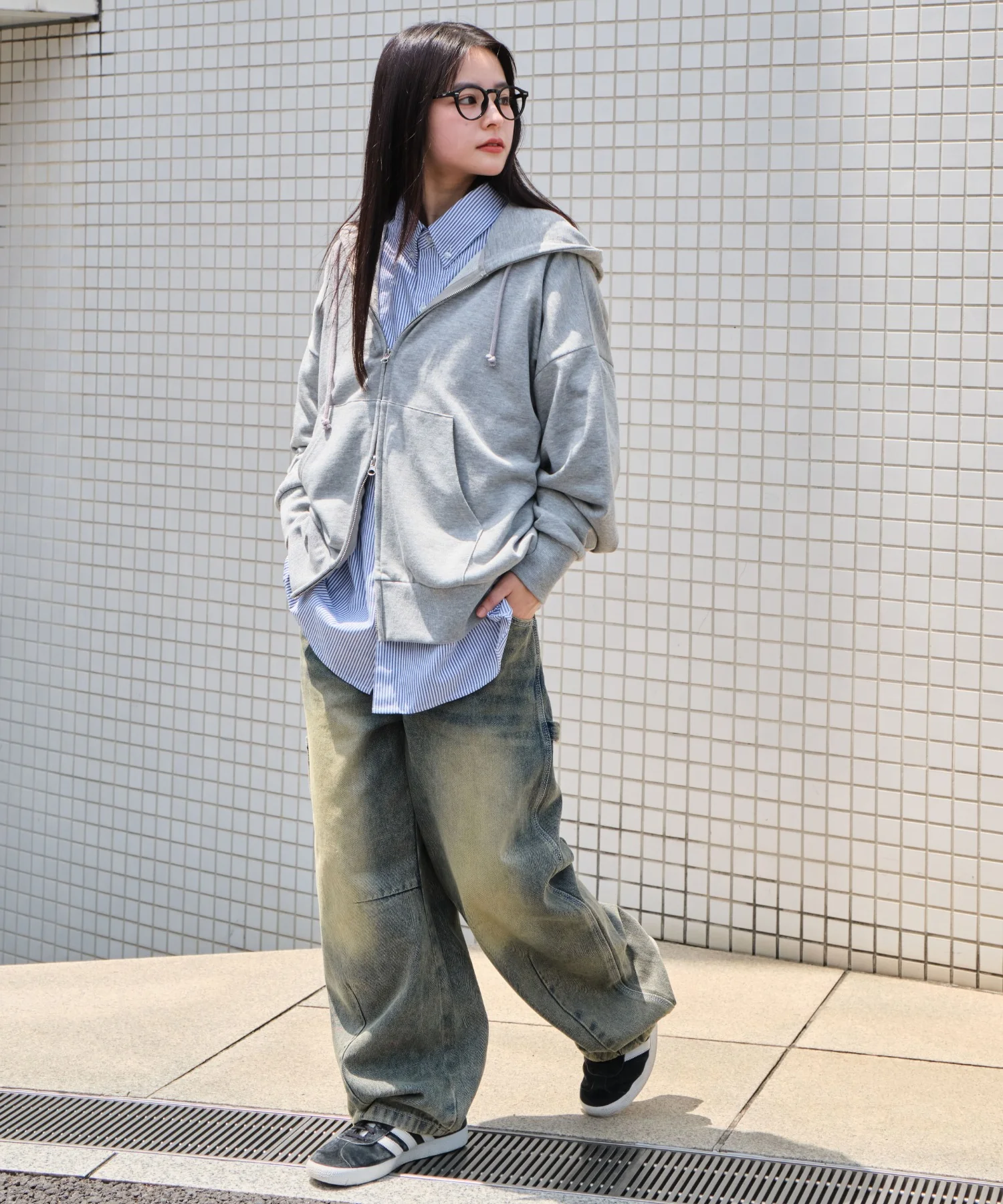 コンパクトフィットダブルZIPパーカー - Image 55
