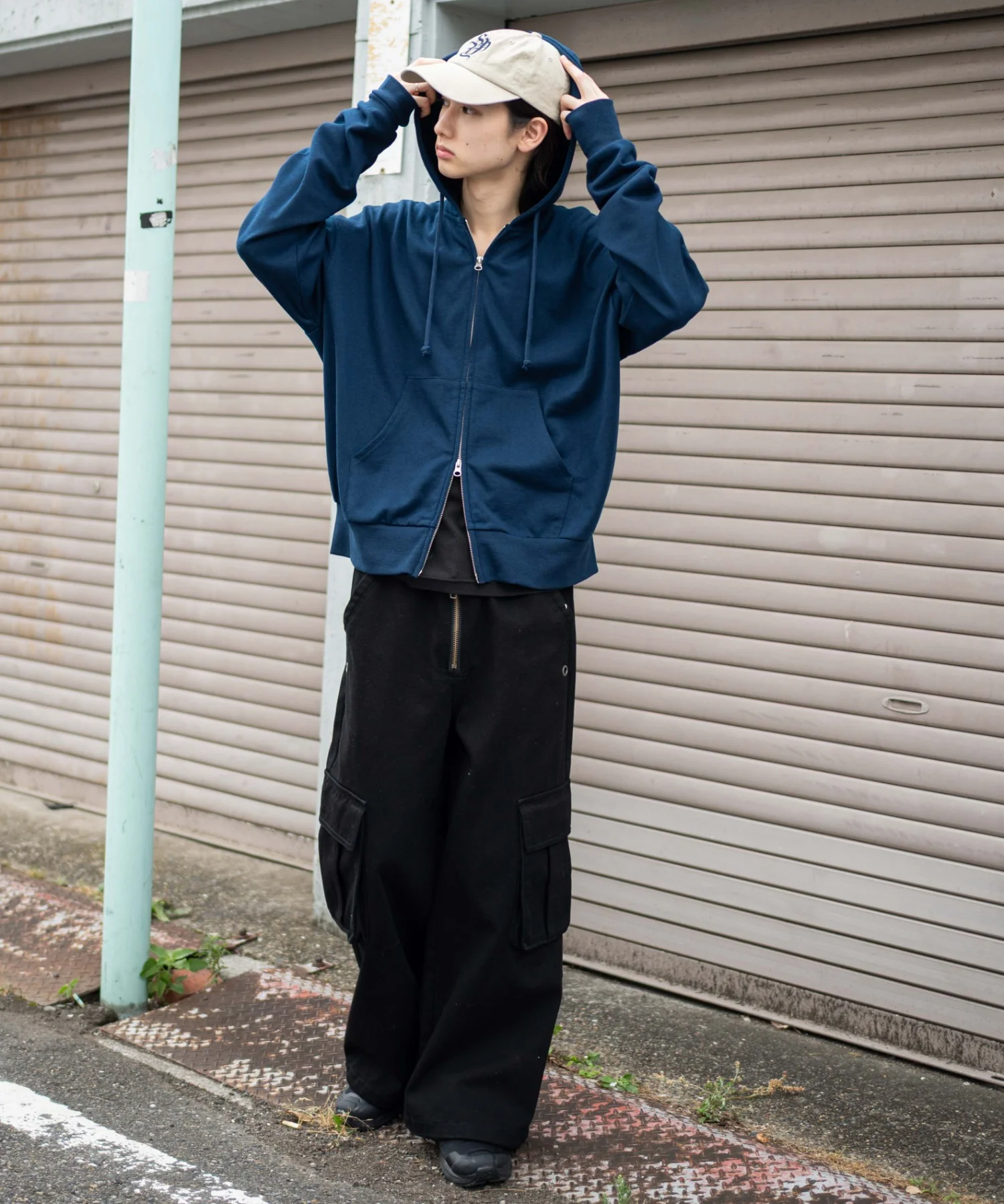 コンパクトフィットダブルZIPパーカー - Image 73