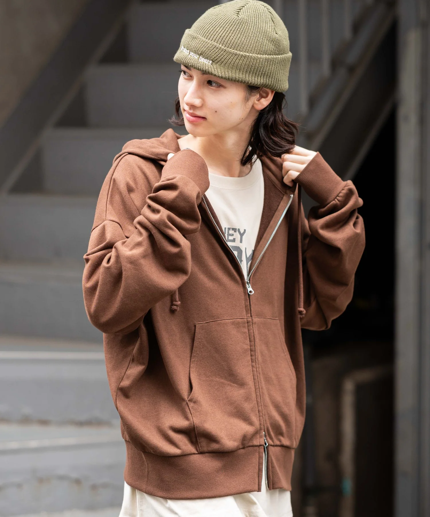 コンパクトフィットダブルZIPパーカー - Image 76
