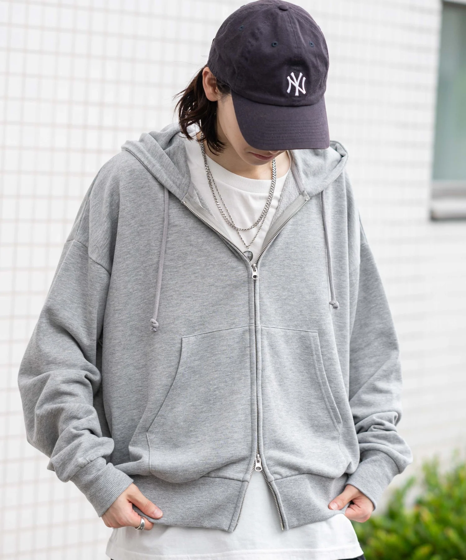 コンパクトフィットダブルZIPパーカー - Image 81