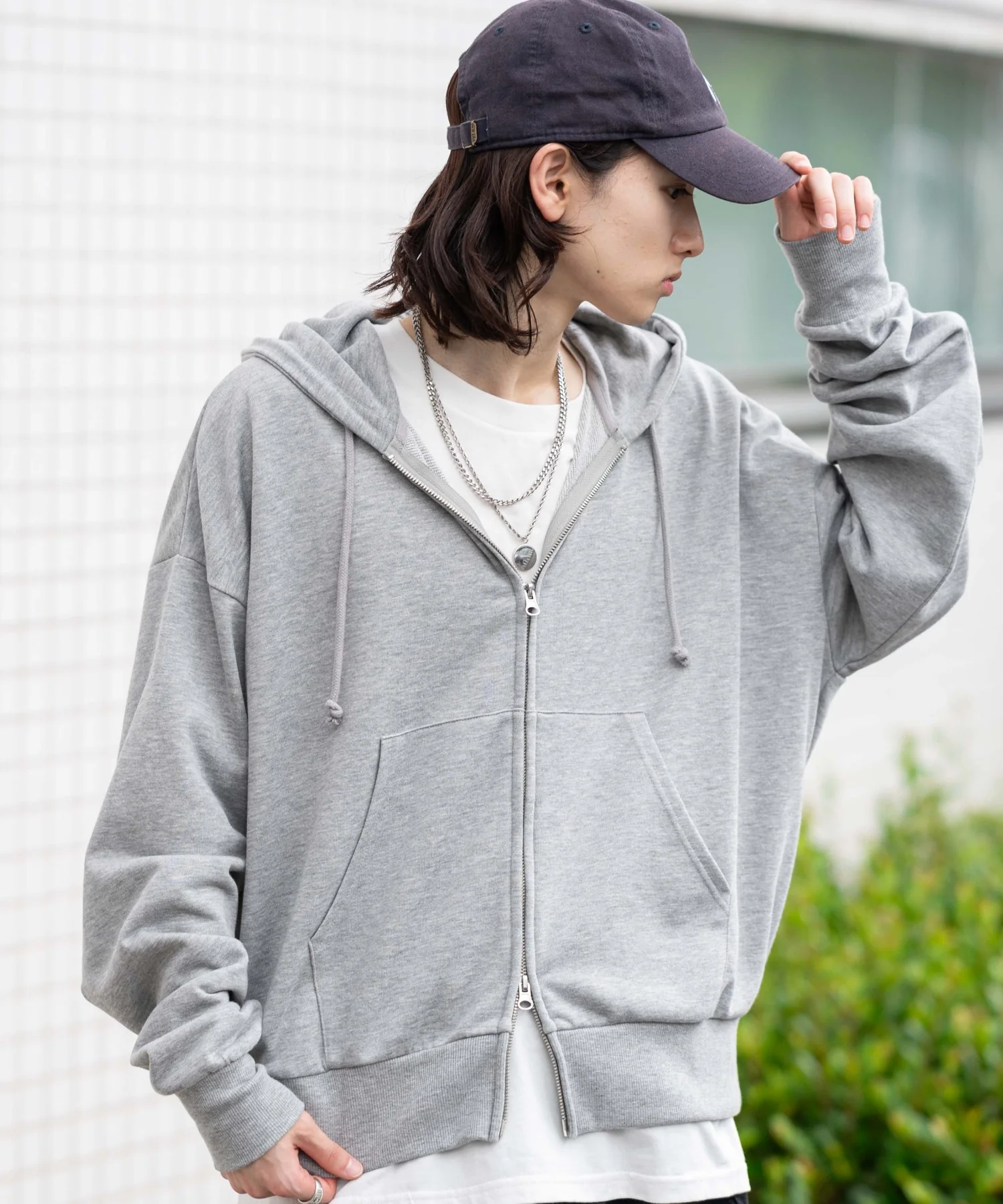 コンパクトフィットダブルZIPパーカー - Image 82