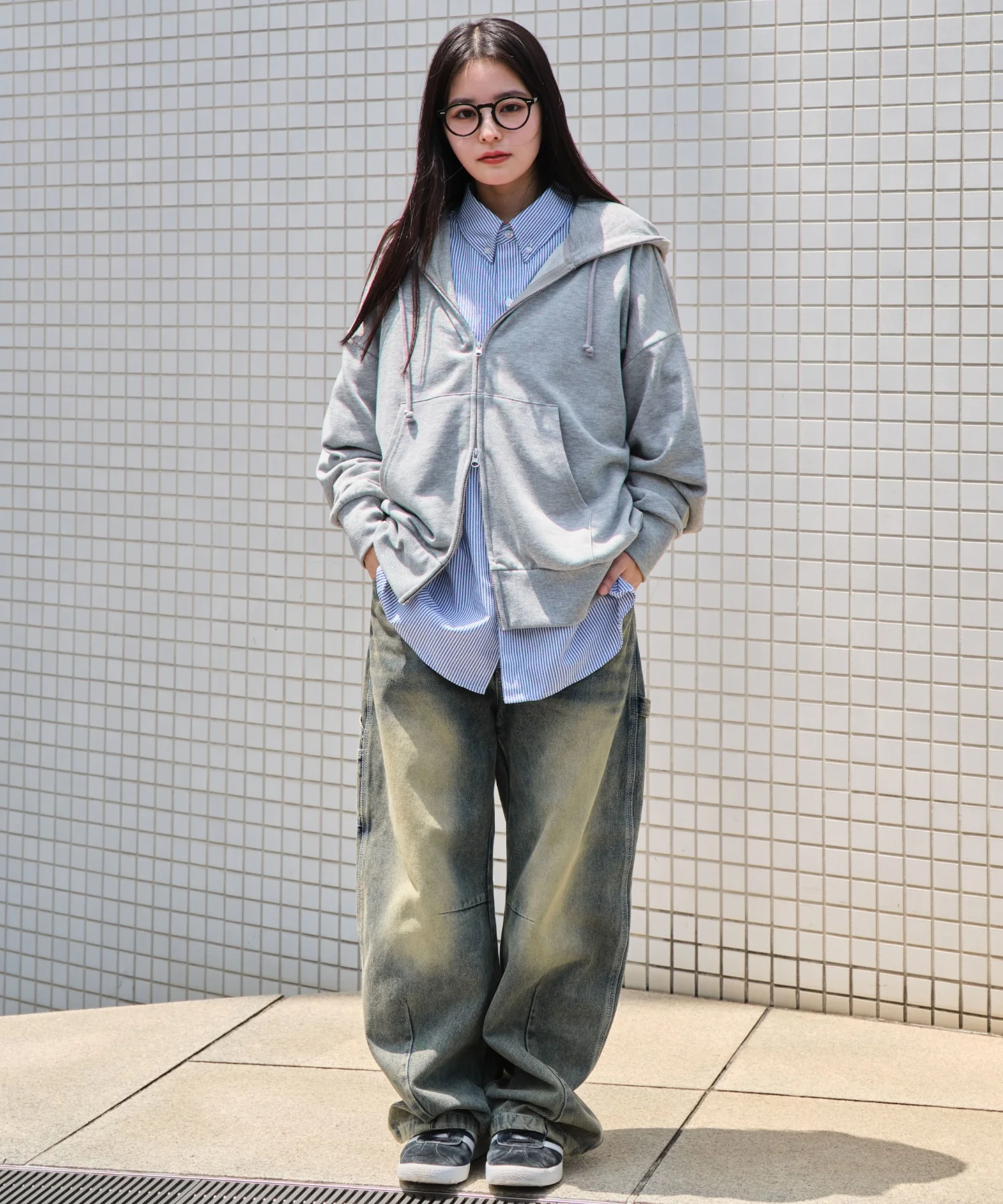 コンパクトフィットダブルZIPパーカー - Image 87