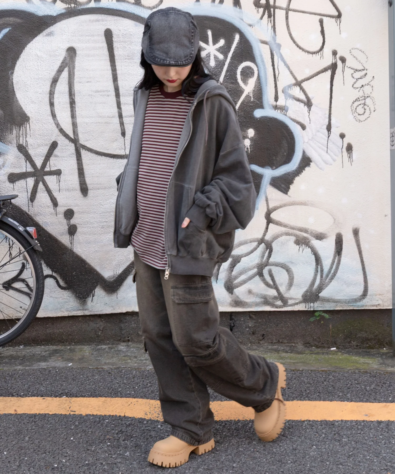 バルーンBIGダブルZIPパーカー - Image 6