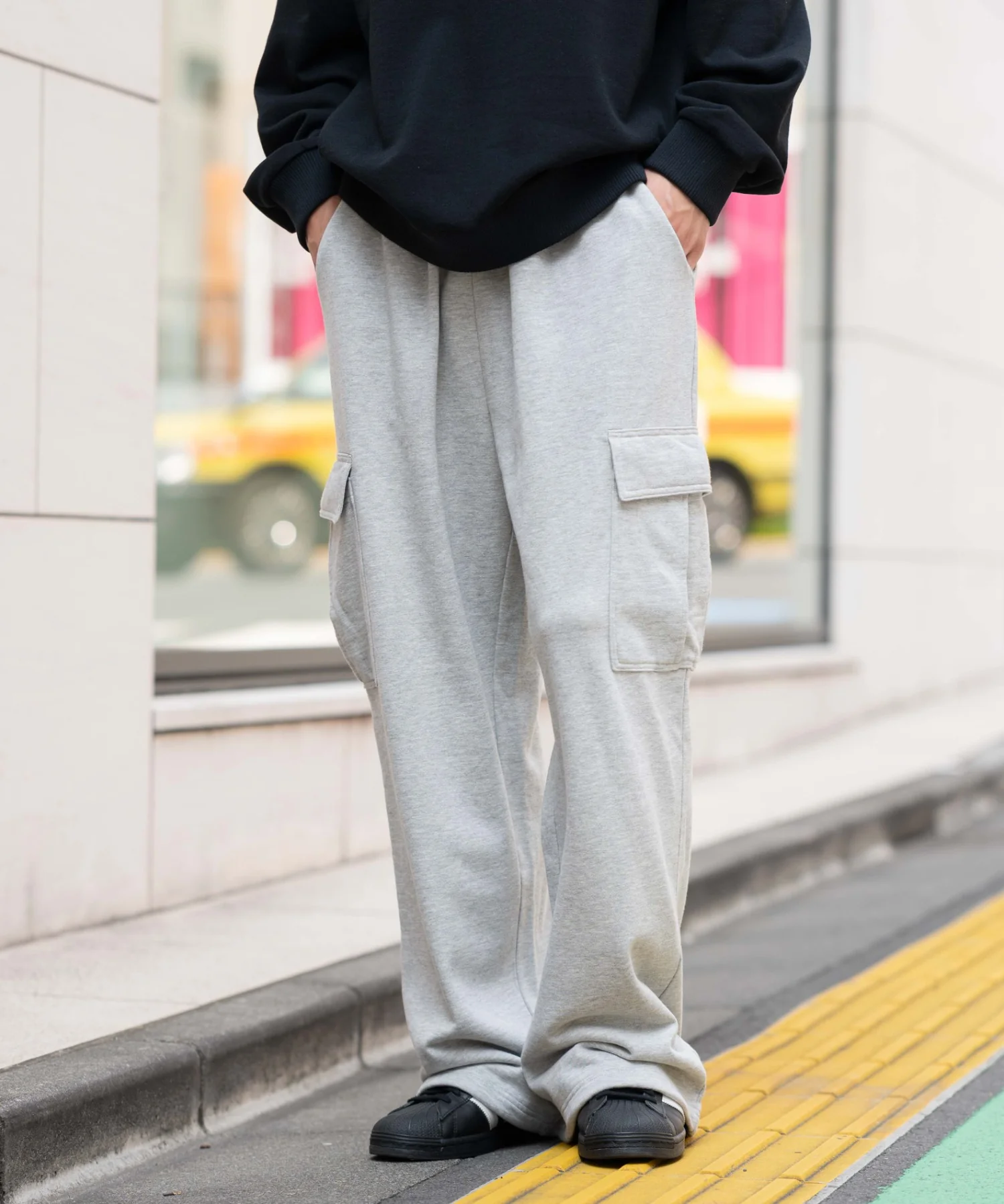 ワイドスウェットカーゴパンツ - Image 12