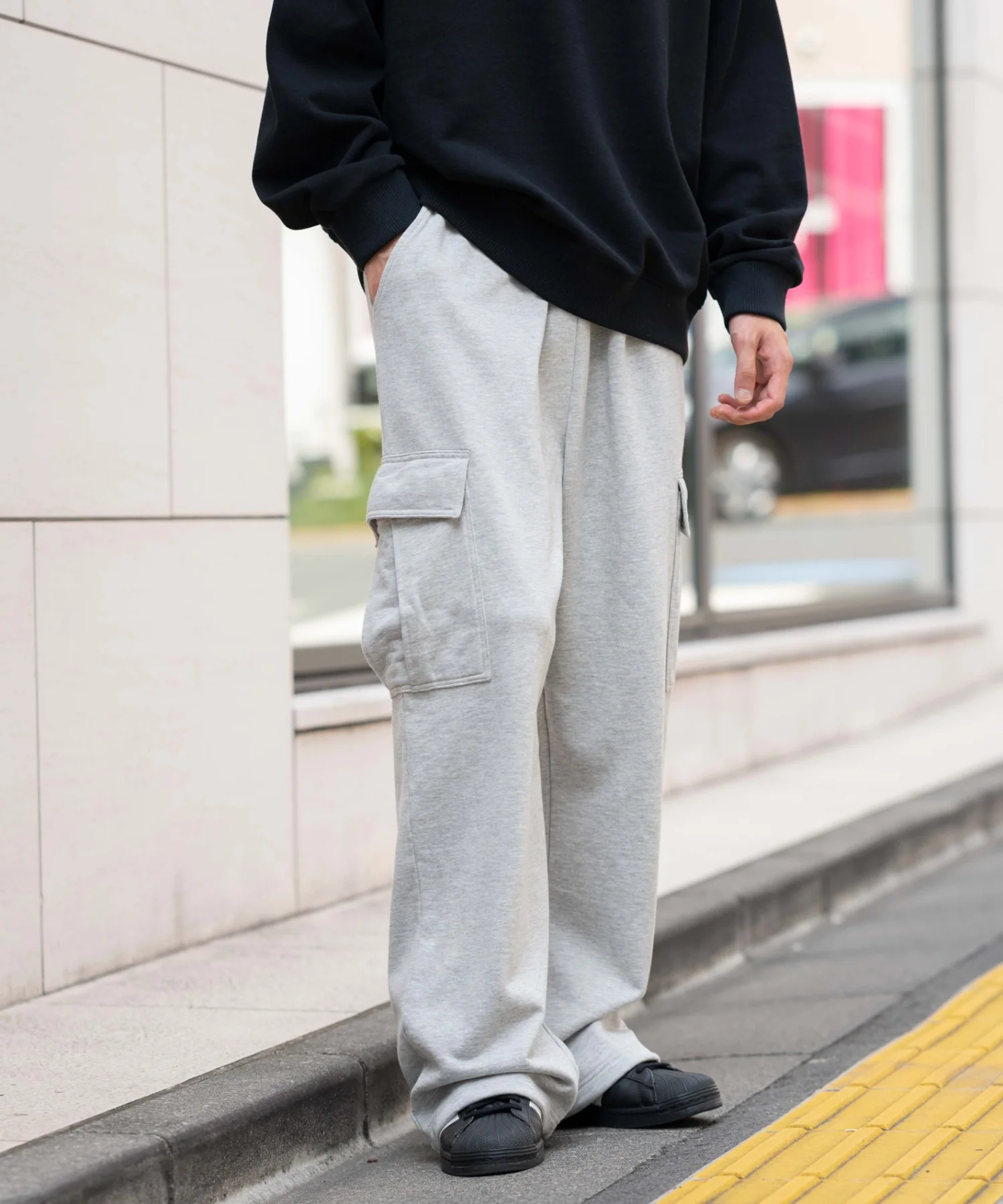 ワイドスウェットカーゴパンツ - Image 13