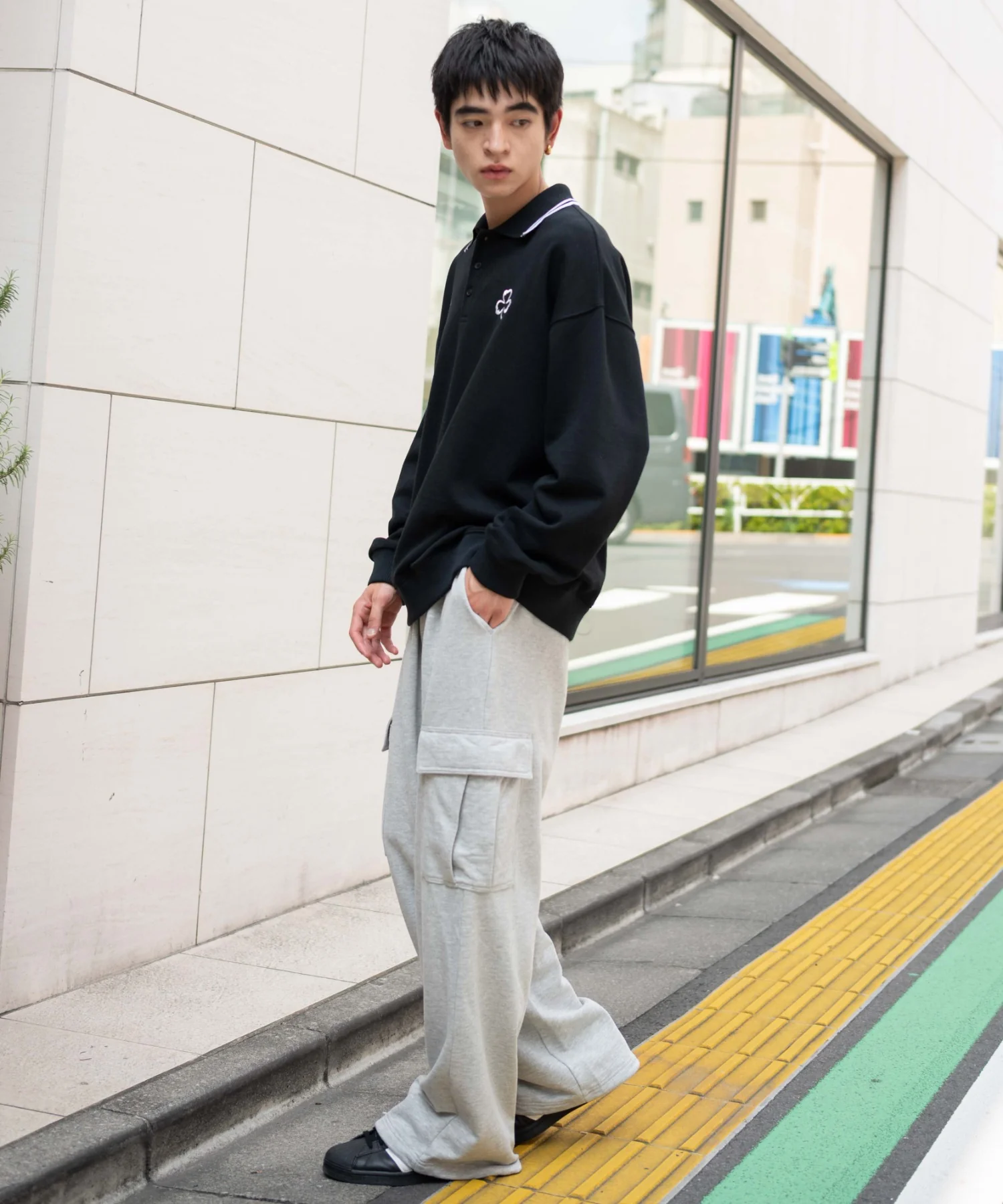 ワイドスウェットカーゴパンツ - Image 15