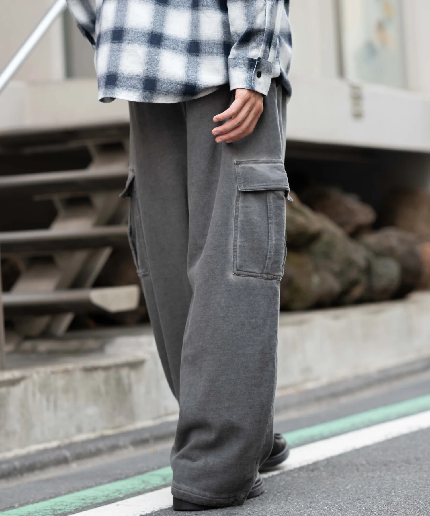 ワイドスウェットカーゴパンツ - Image 20