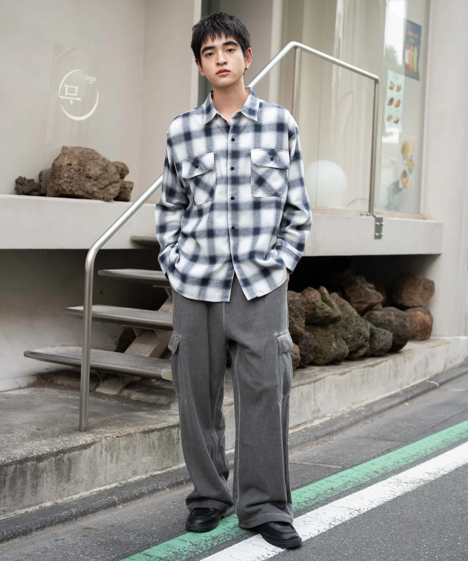 ワイドスウェットカーゴパンツ - Image 5