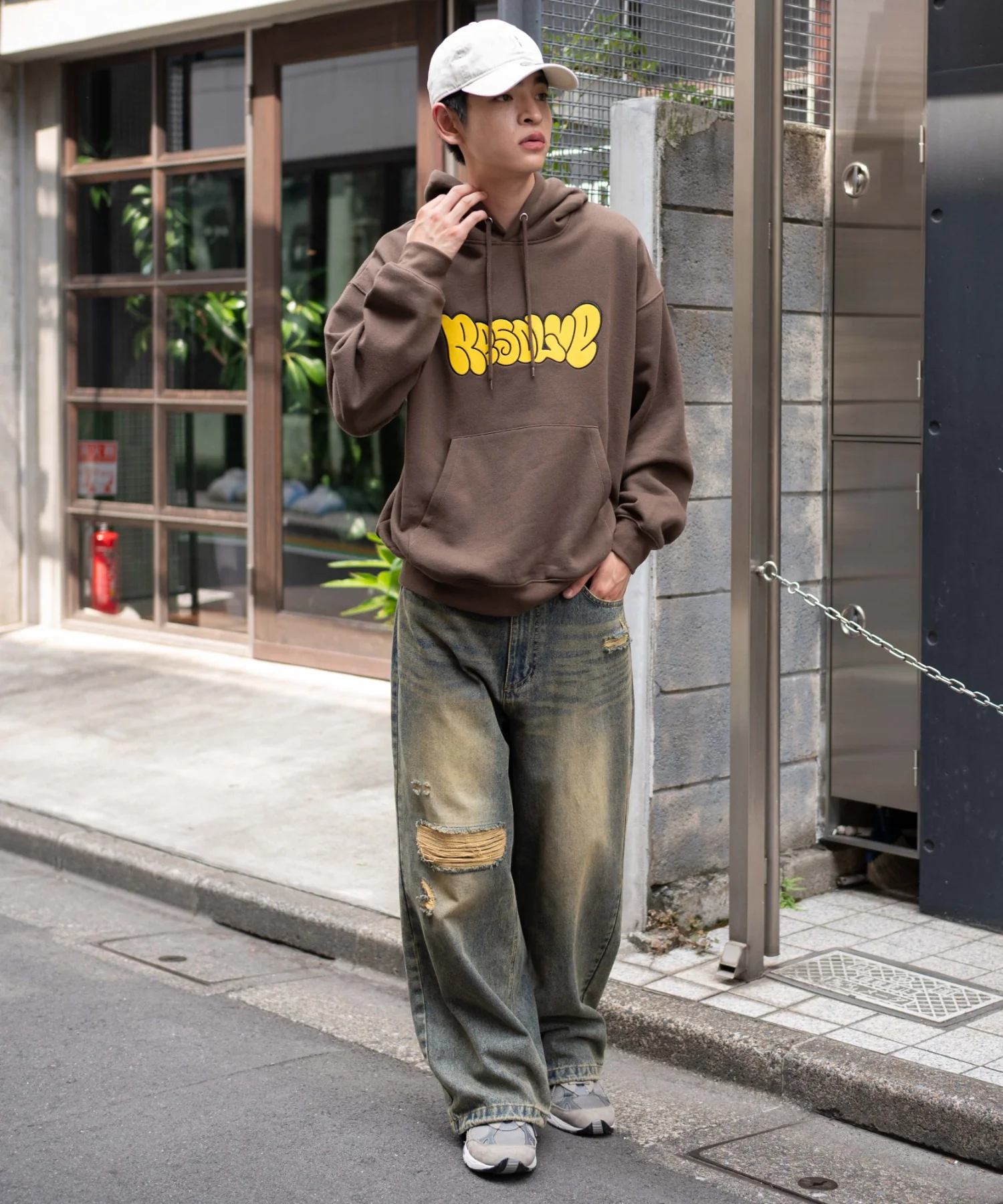 グラフィックロゴプルパーカー - Image 14