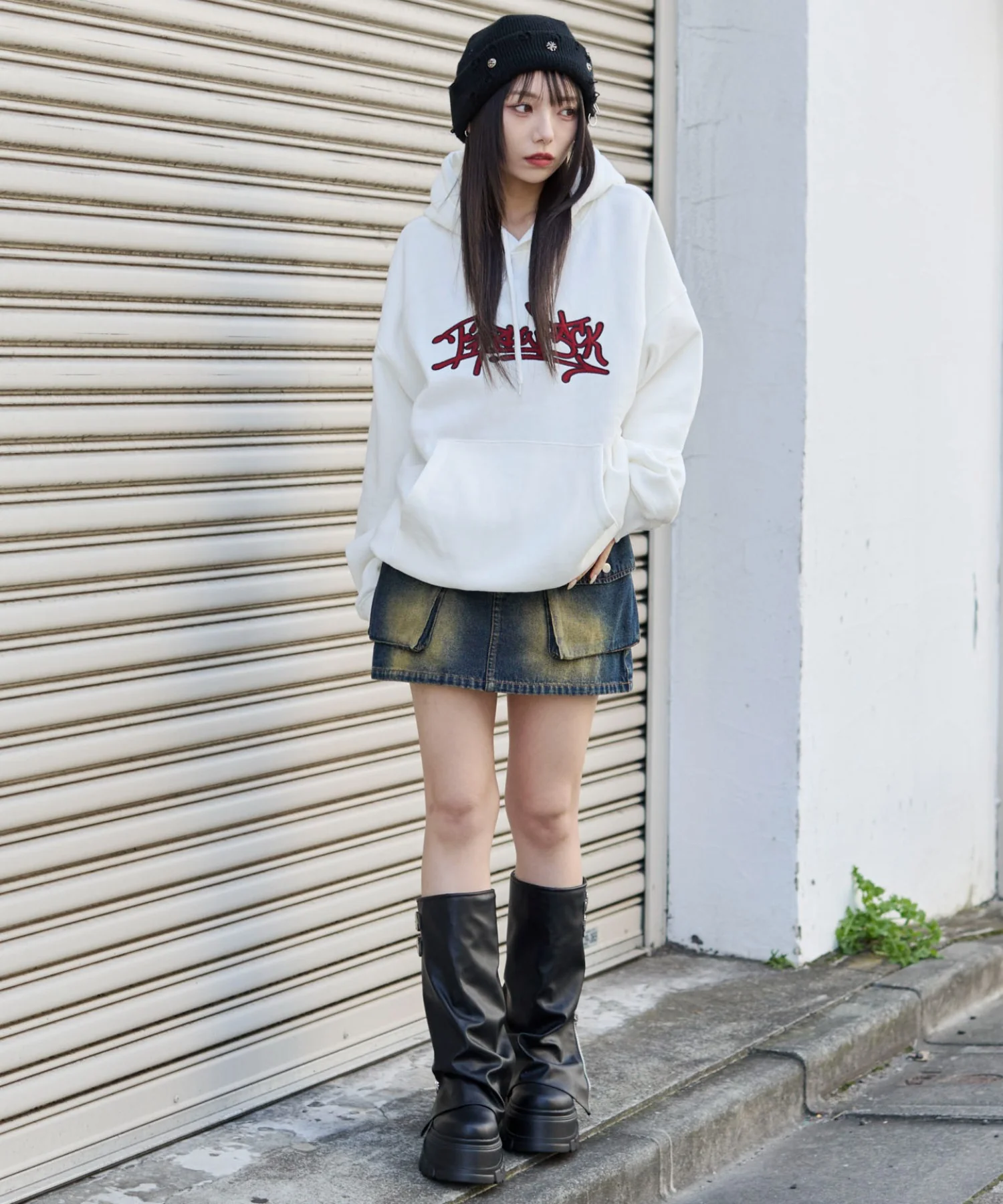 グラフィックロゴプルパーカー - Image 18