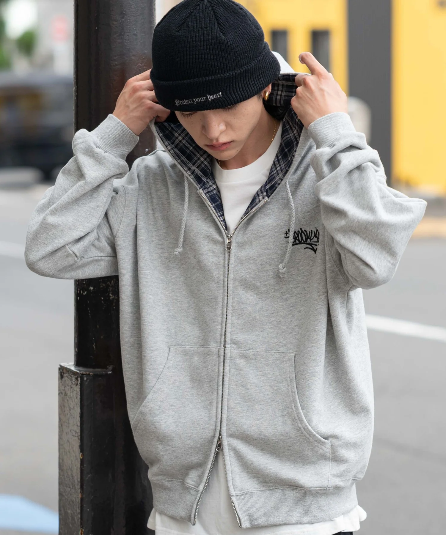 チェックZIPパーカー - Image 11