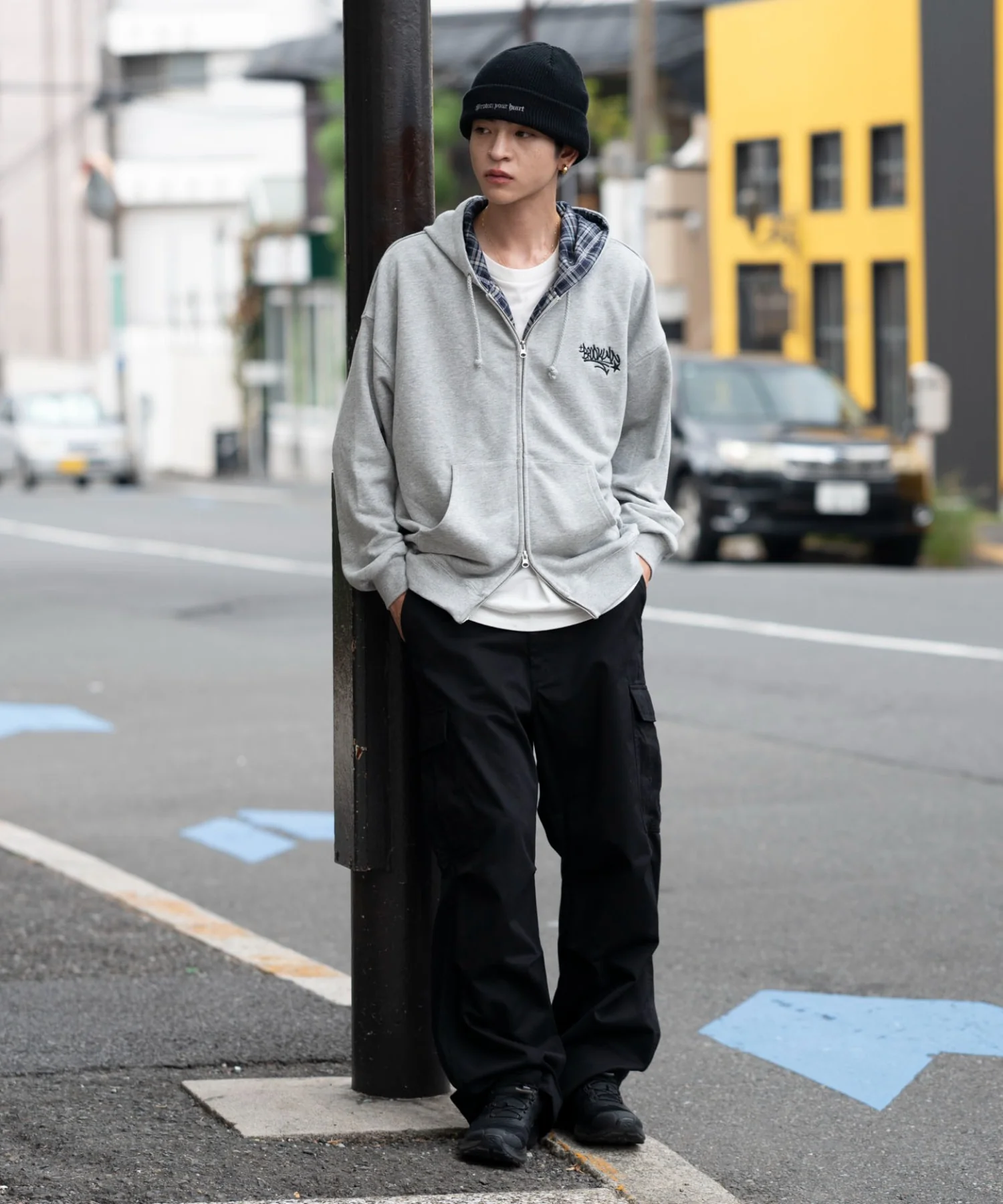 チェックZIPパーカー - Image 3