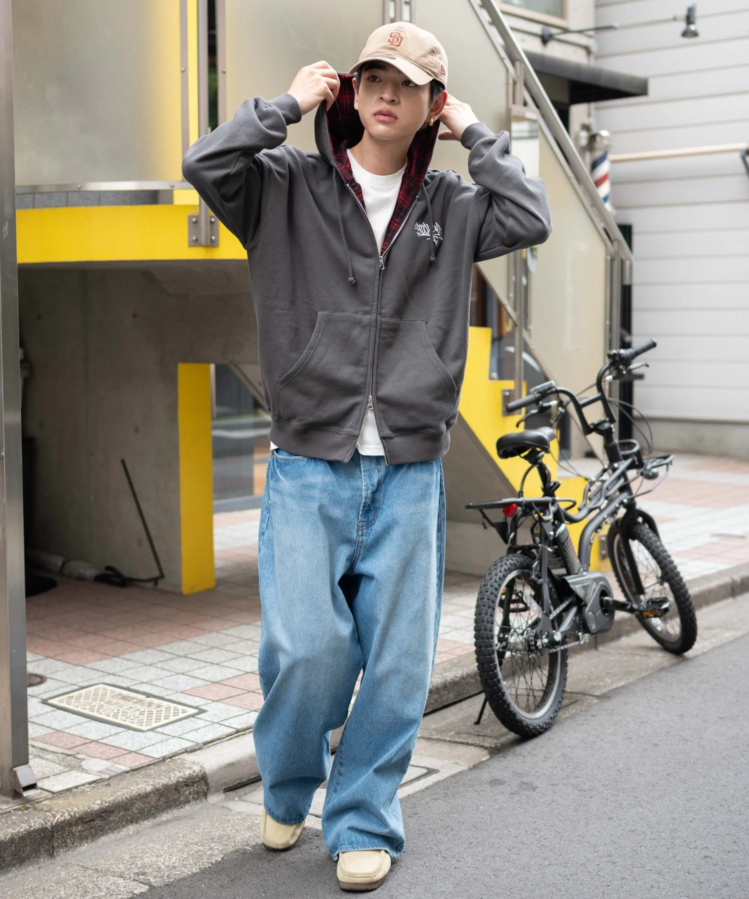 チェックZIPパーカー - Image 4