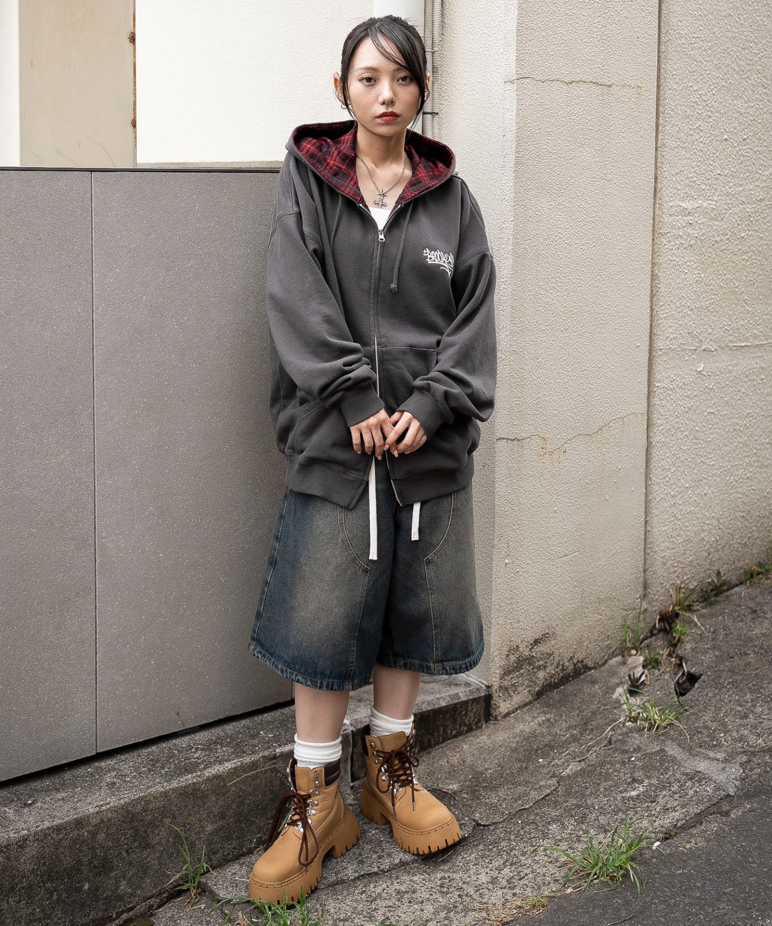 チェックZIPパーカー - Image 5