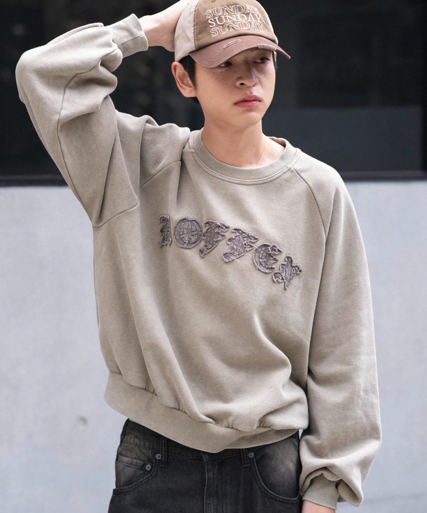 裏起毛ショートグラフィックプルオーバー - Image 25
