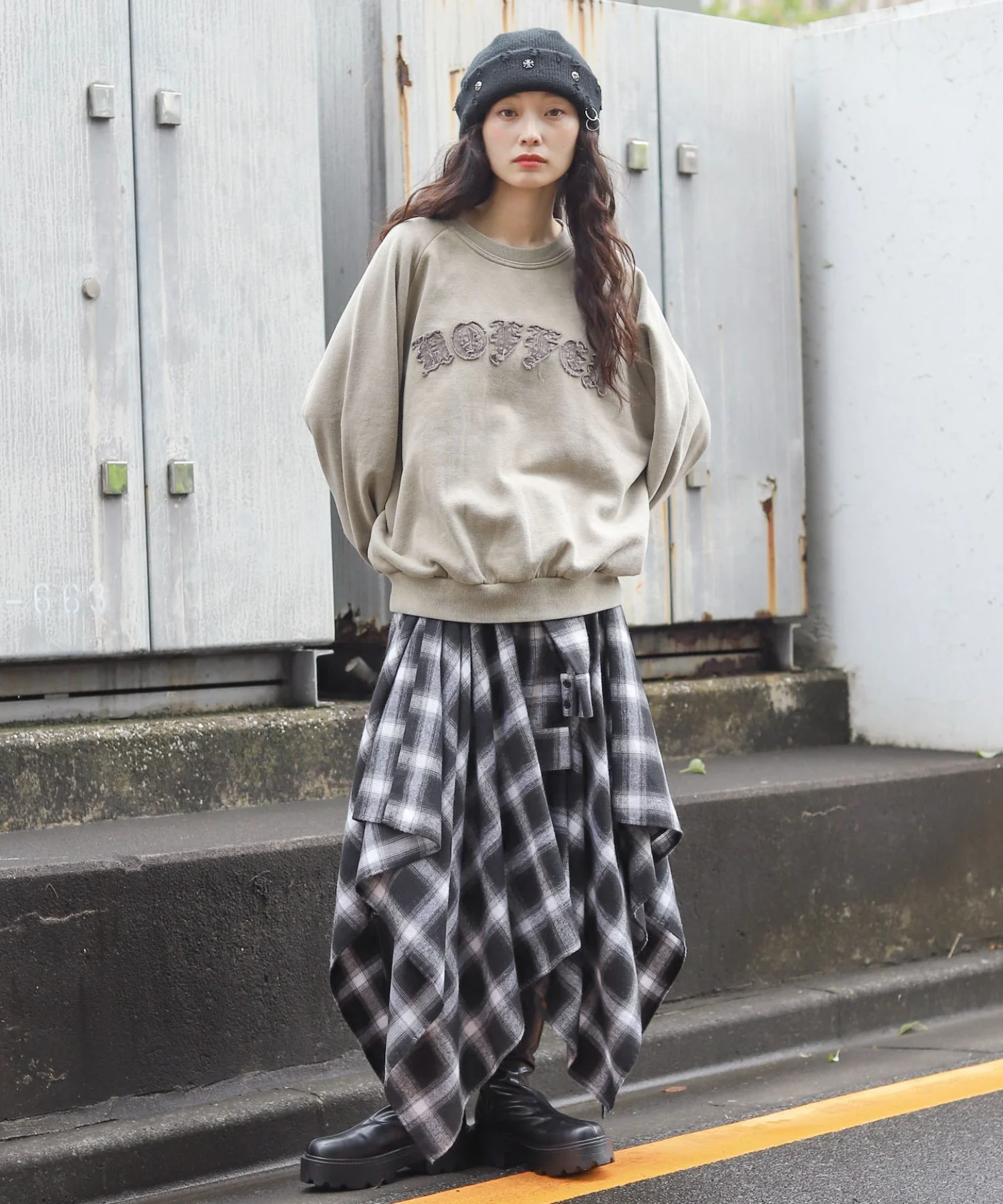 裏起毛ショートグラフィックプルオーバー - Image 7