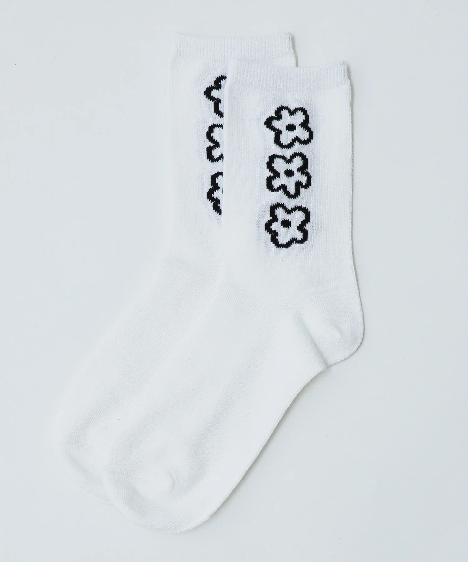手書き風3連フラワーソックス(23-25cm) - Image 8