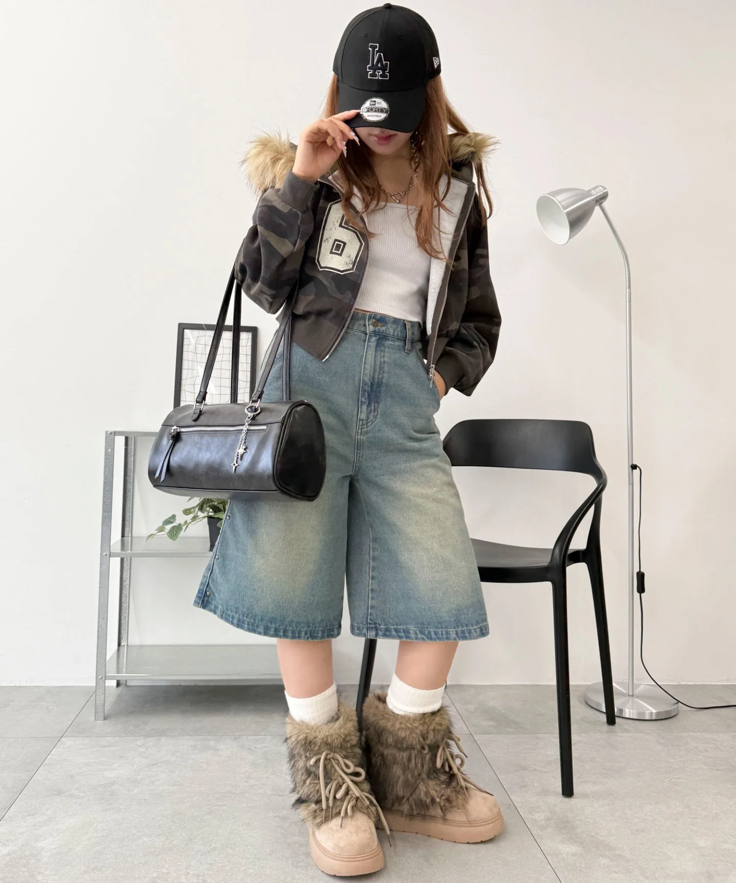 キラキラチャーム付きドラムボストンバッグ - Image 14