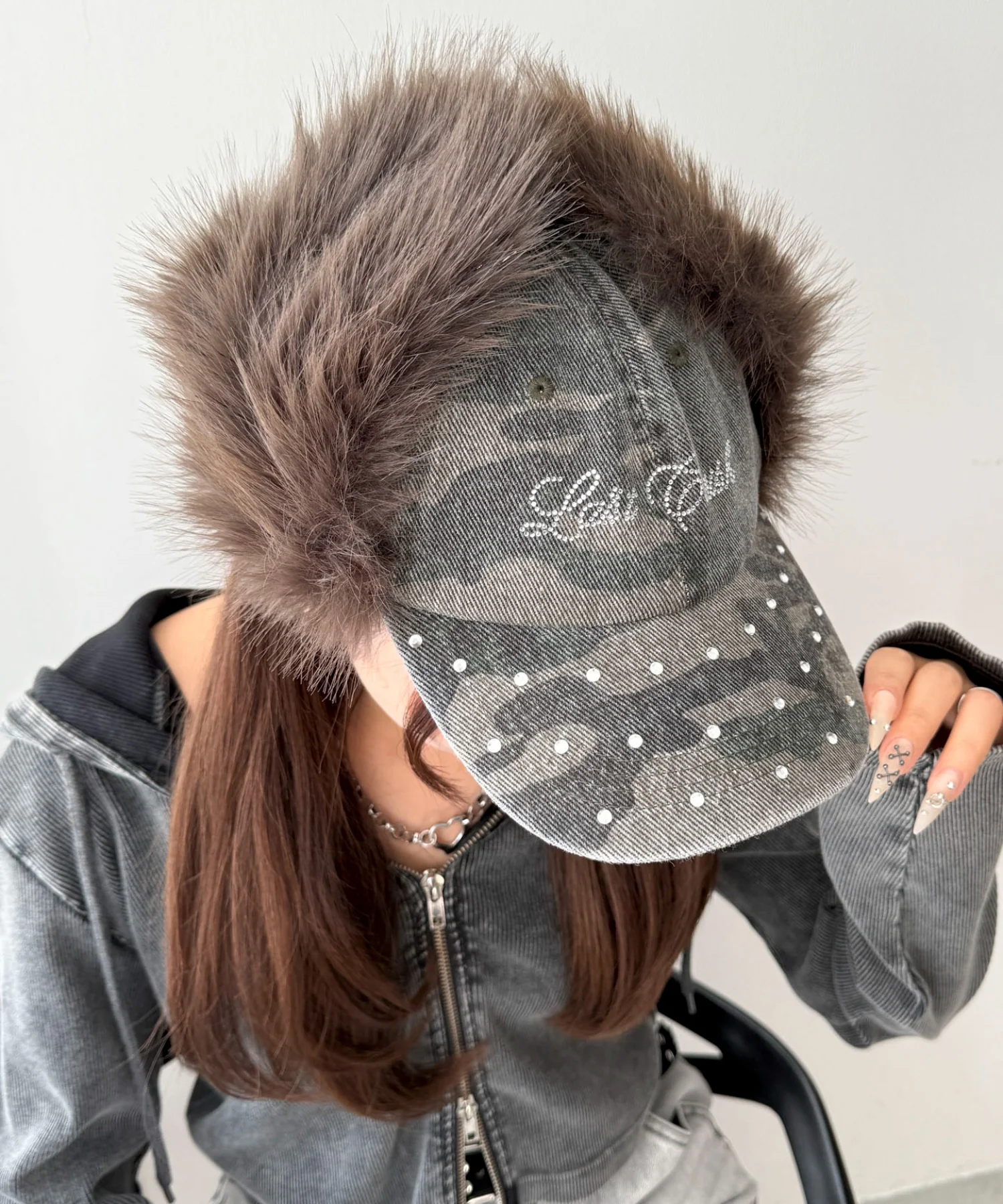ラインストーンドッグイヤーキャップ - Image 13