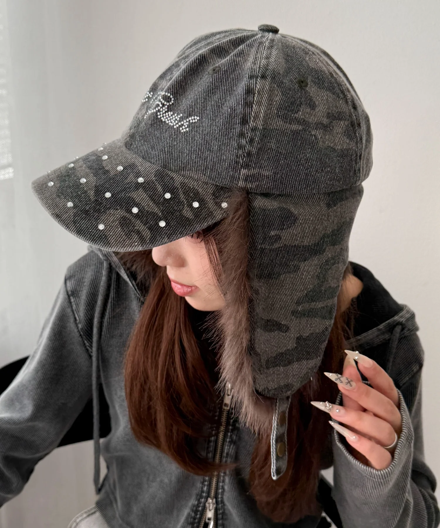ラインストーンドッグイヤーキャップ - Image 17