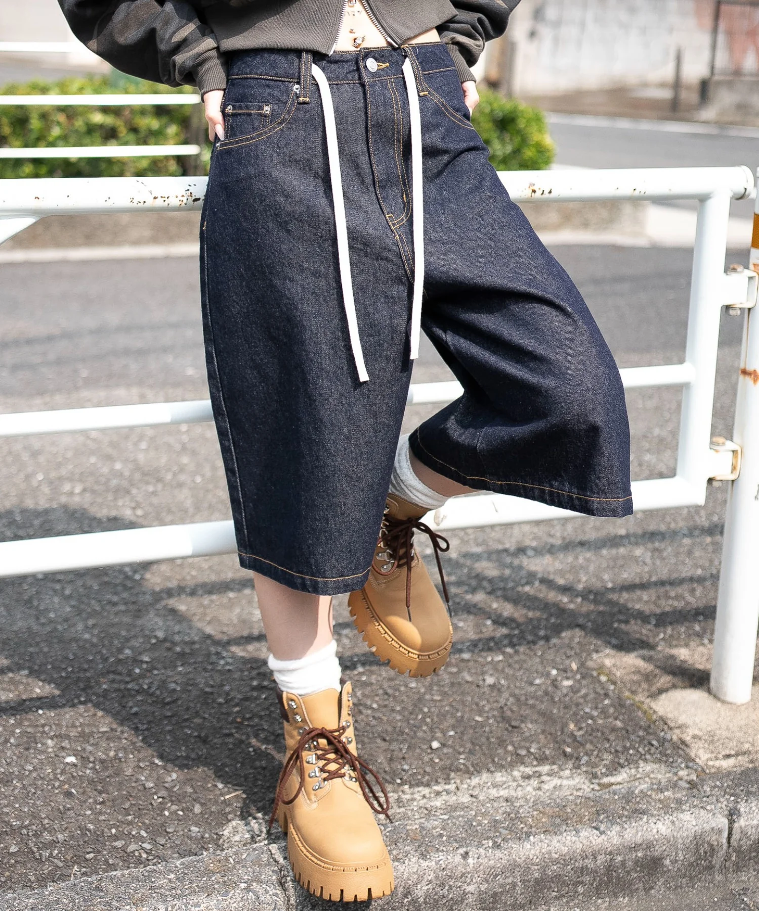 リジッドバギーハーフパンツ - Image 7