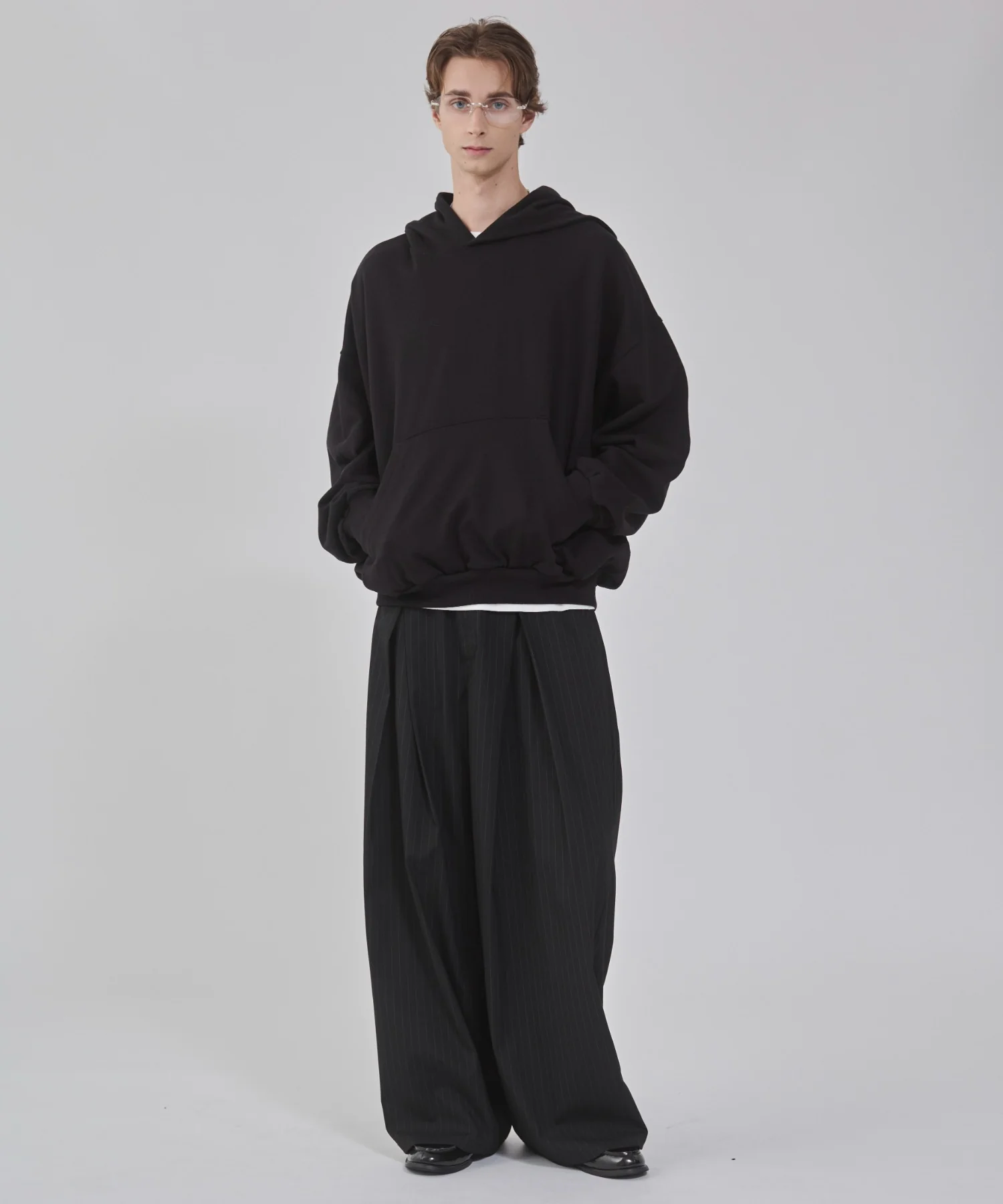 バルーンクロップドプルパーカー - Image 37