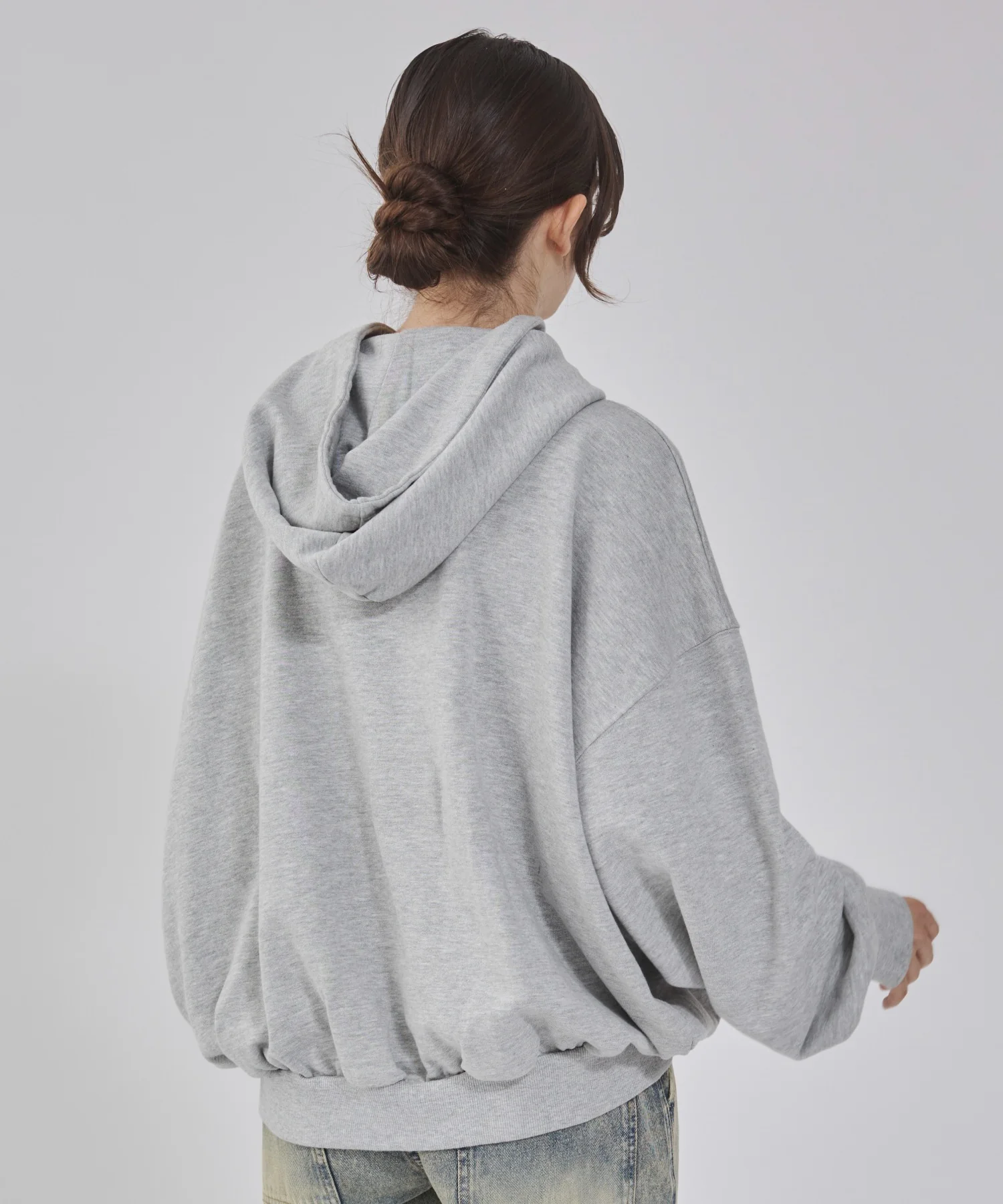 バルーンクロップドプルパーカー - Image 40